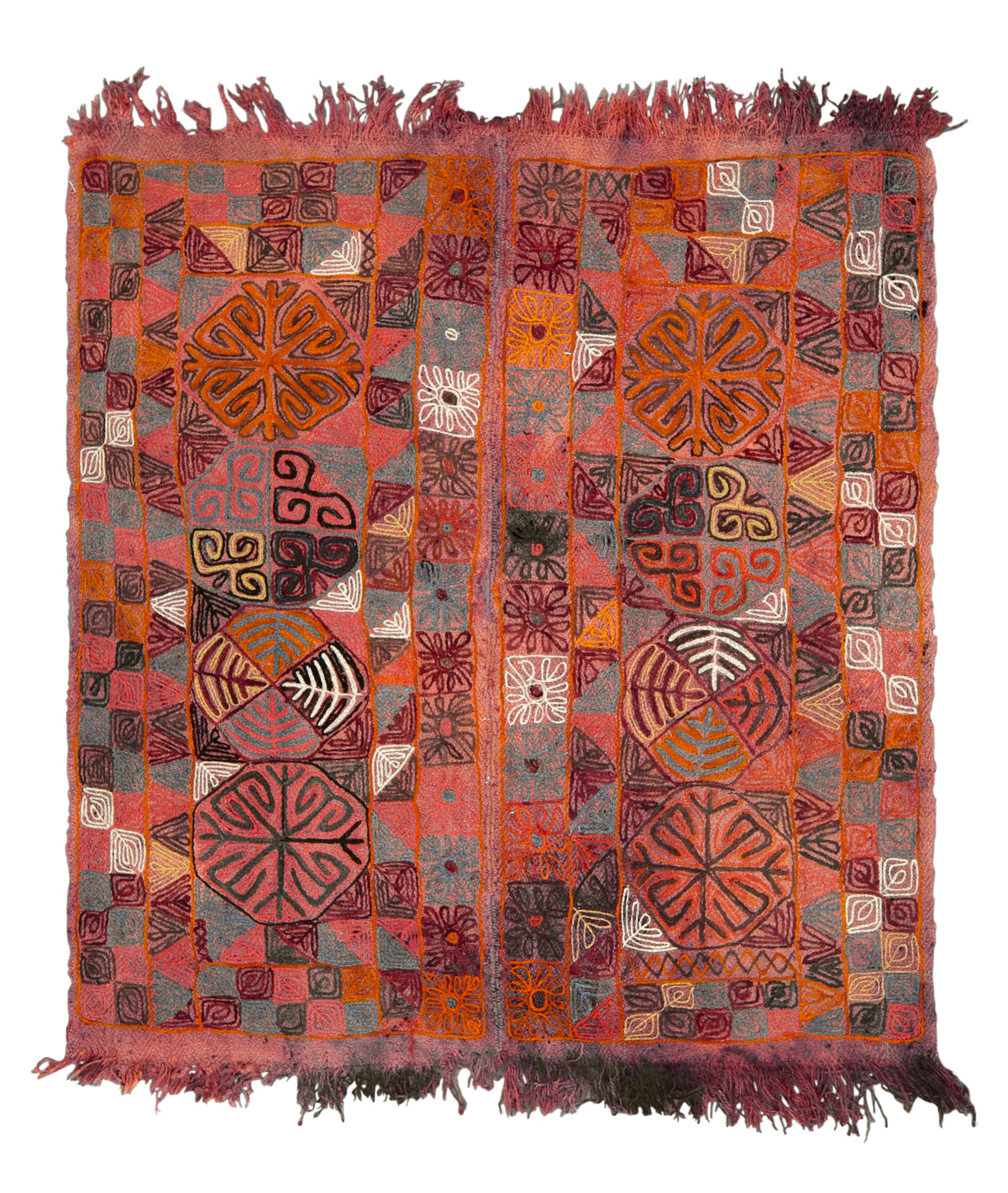 Allythia - Multi Color Turkish Kilim Rug - kudenrugs