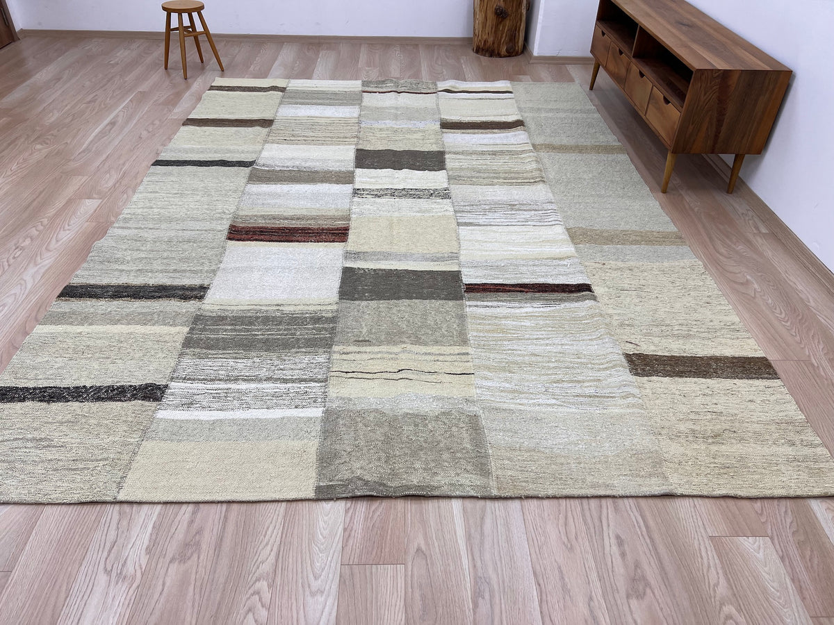 Usdi - Beige Hemp Rug - kudenrugs