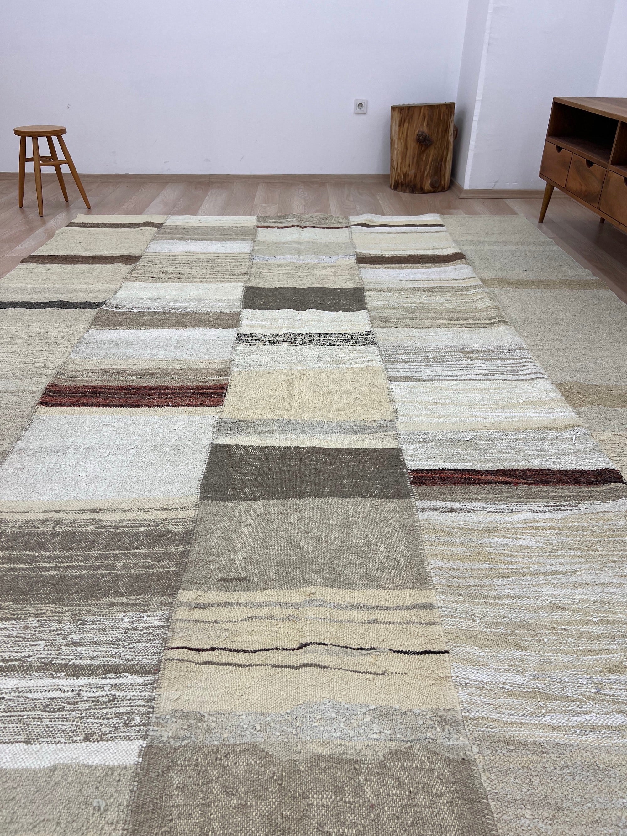 Usdi - Beige Hemp Rug - kudenrugs
