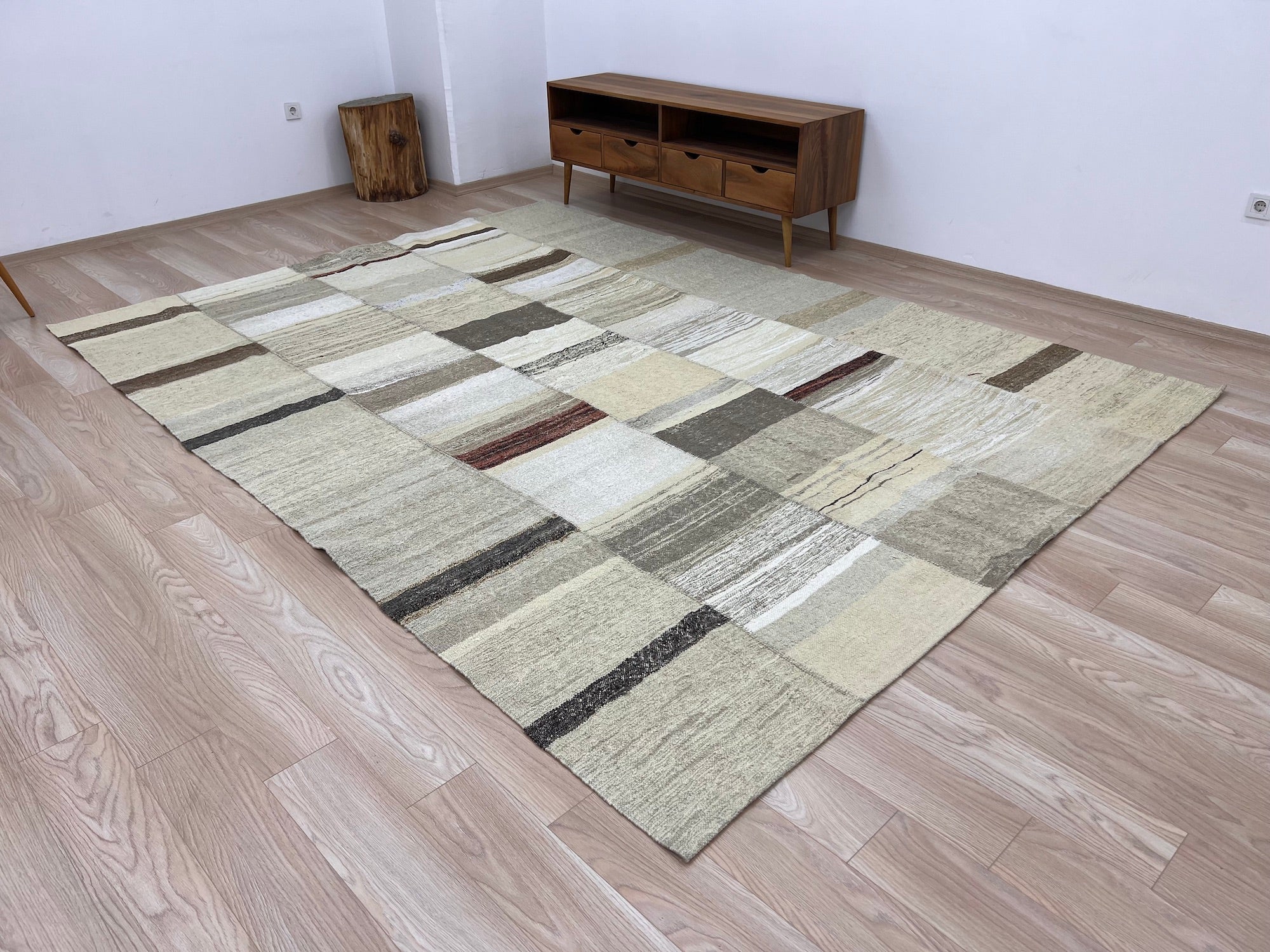 Usdi - Beige Hemp Rug - kudenrugs