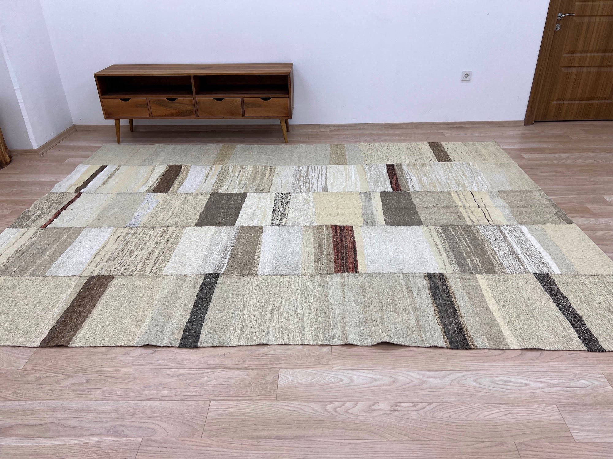 Usdi - Beige Hemp Rug - kudenrugs