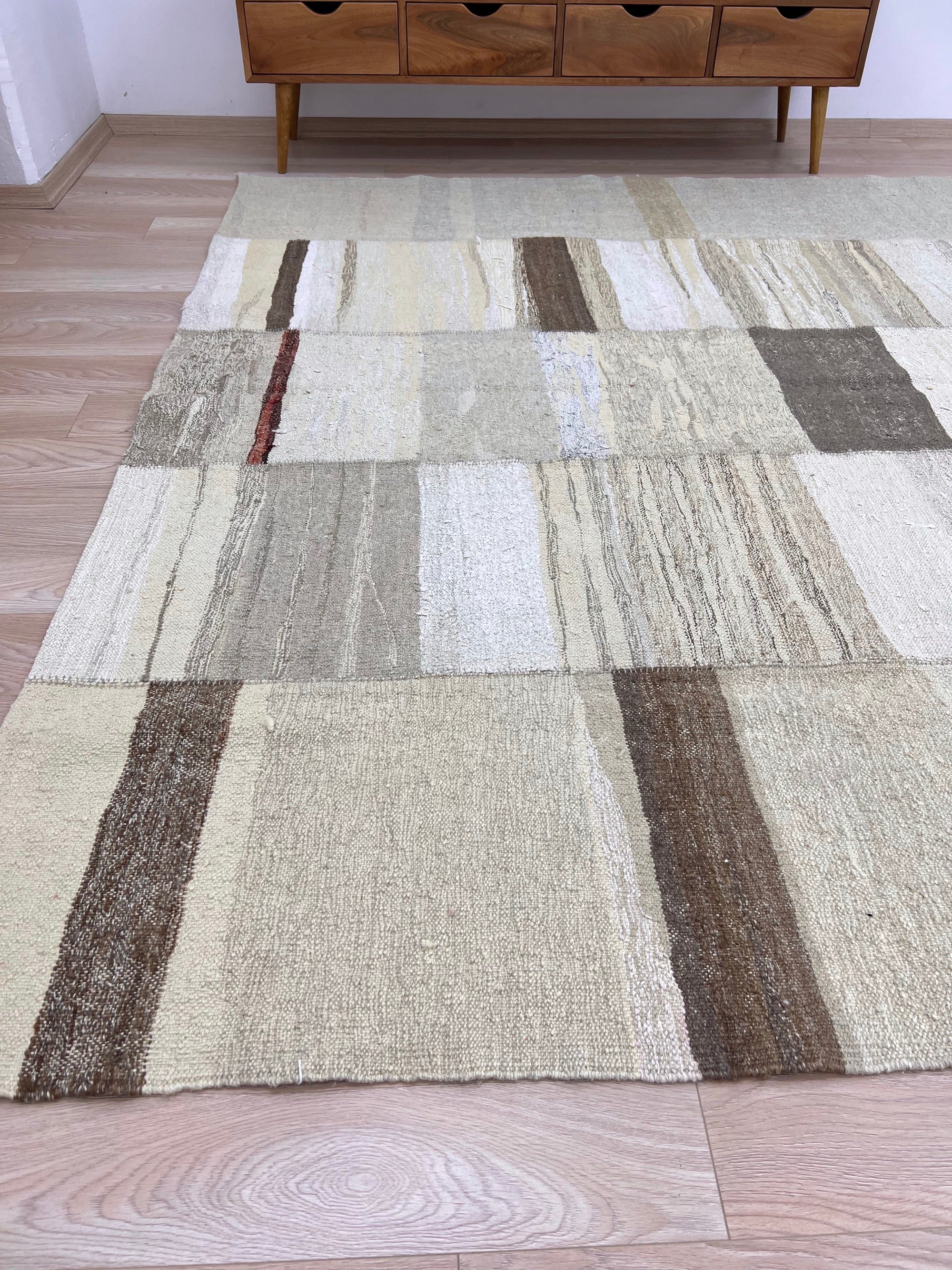 Usdi - Beige Hemp Rug - kudenrugs