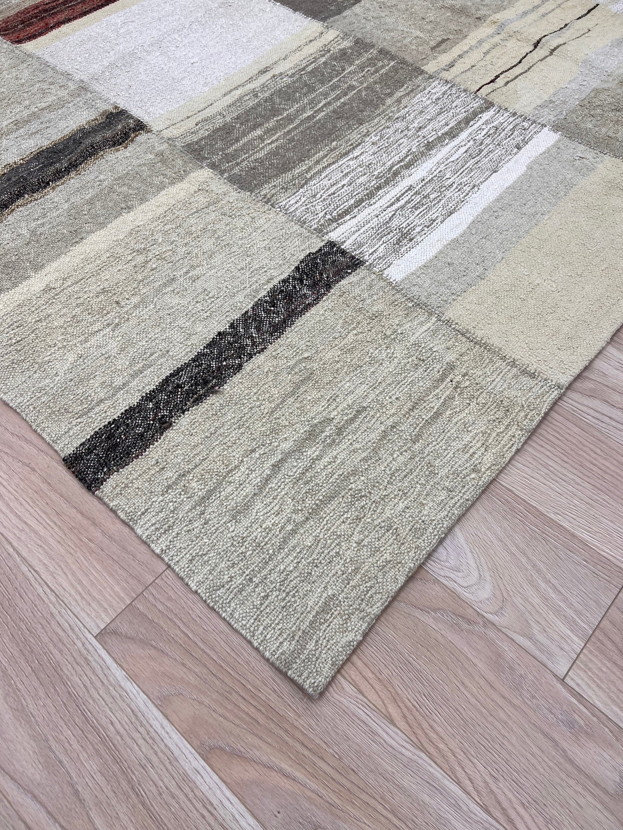 Usdi - Beige Hemp Rug - kudenrugs