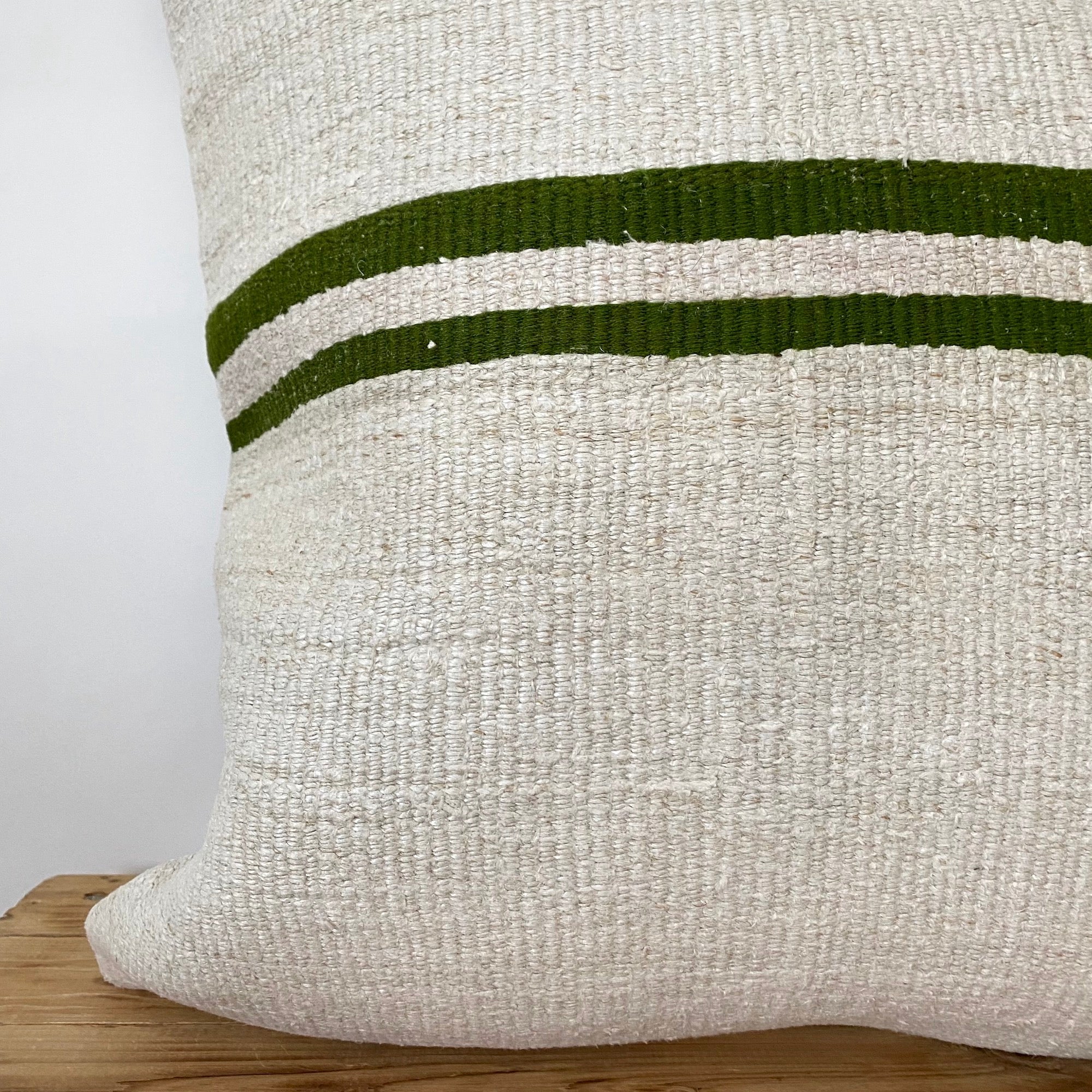 Flavia - White Hemp Pillow Cover - kudenrugs
