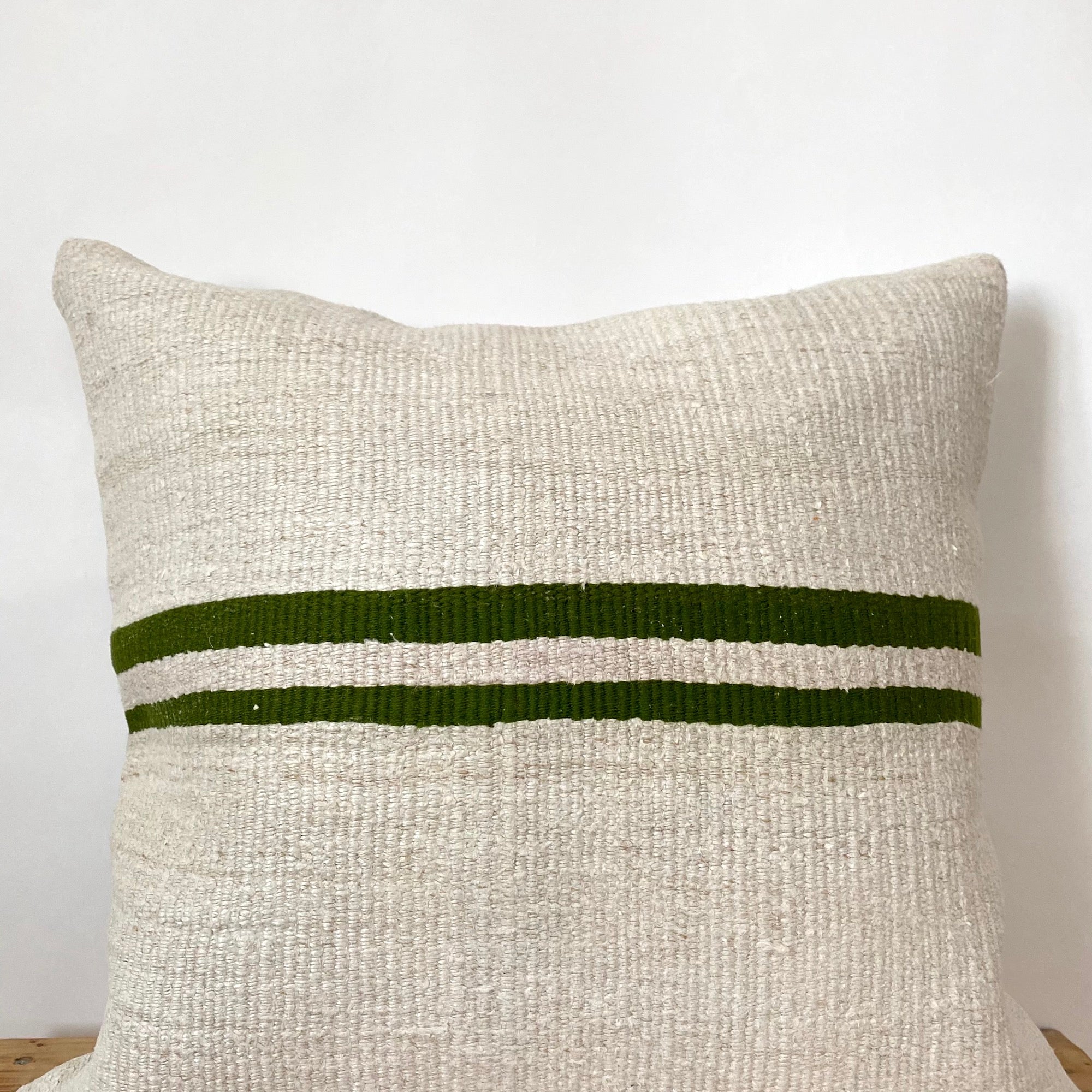 Flavia - White Hemp Pillow Cover - kudenrugs