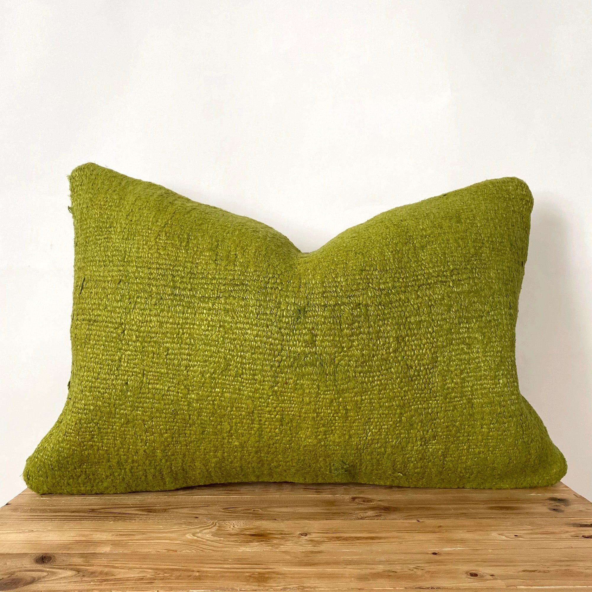 Gemmina - Olive Green Hemp Pillow Cover - kudenrugs