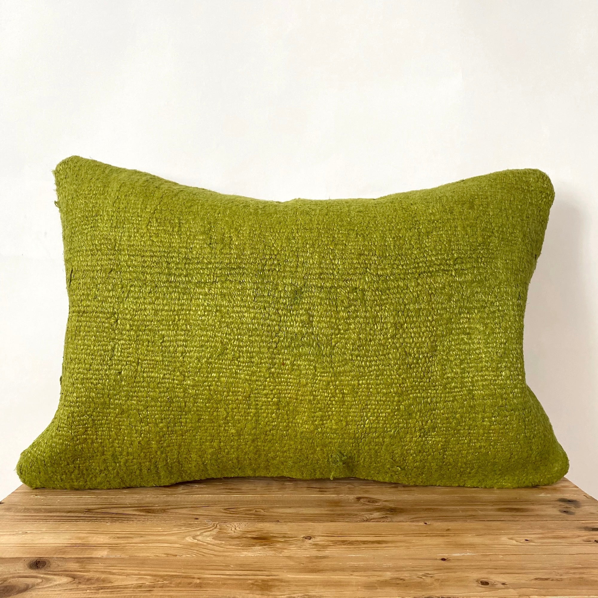 Gemmina - Olive Green Hemp Pillow Cover - kudenrugs