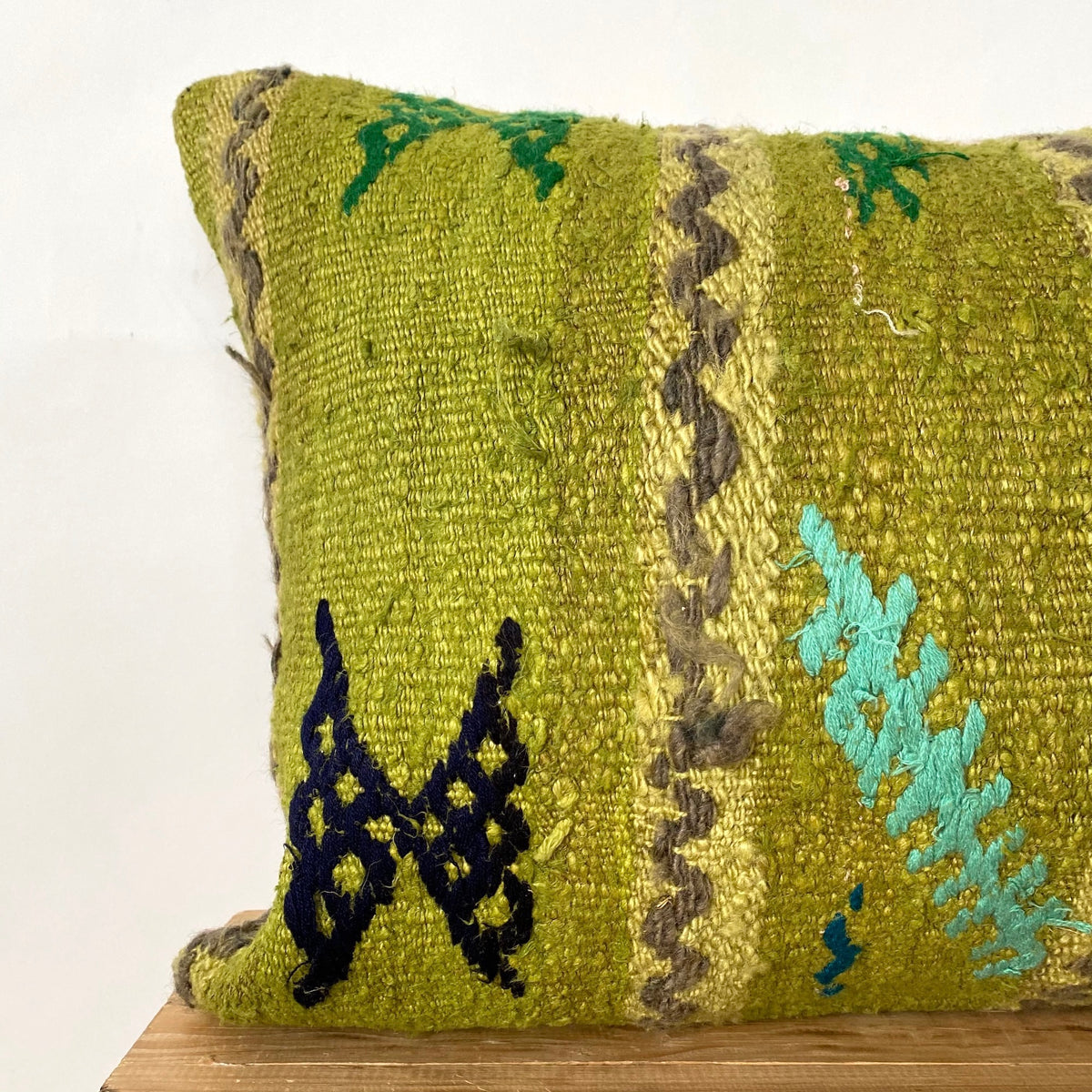 Gervis - Olive Green Hemp Pillow Cover - kudenrugs