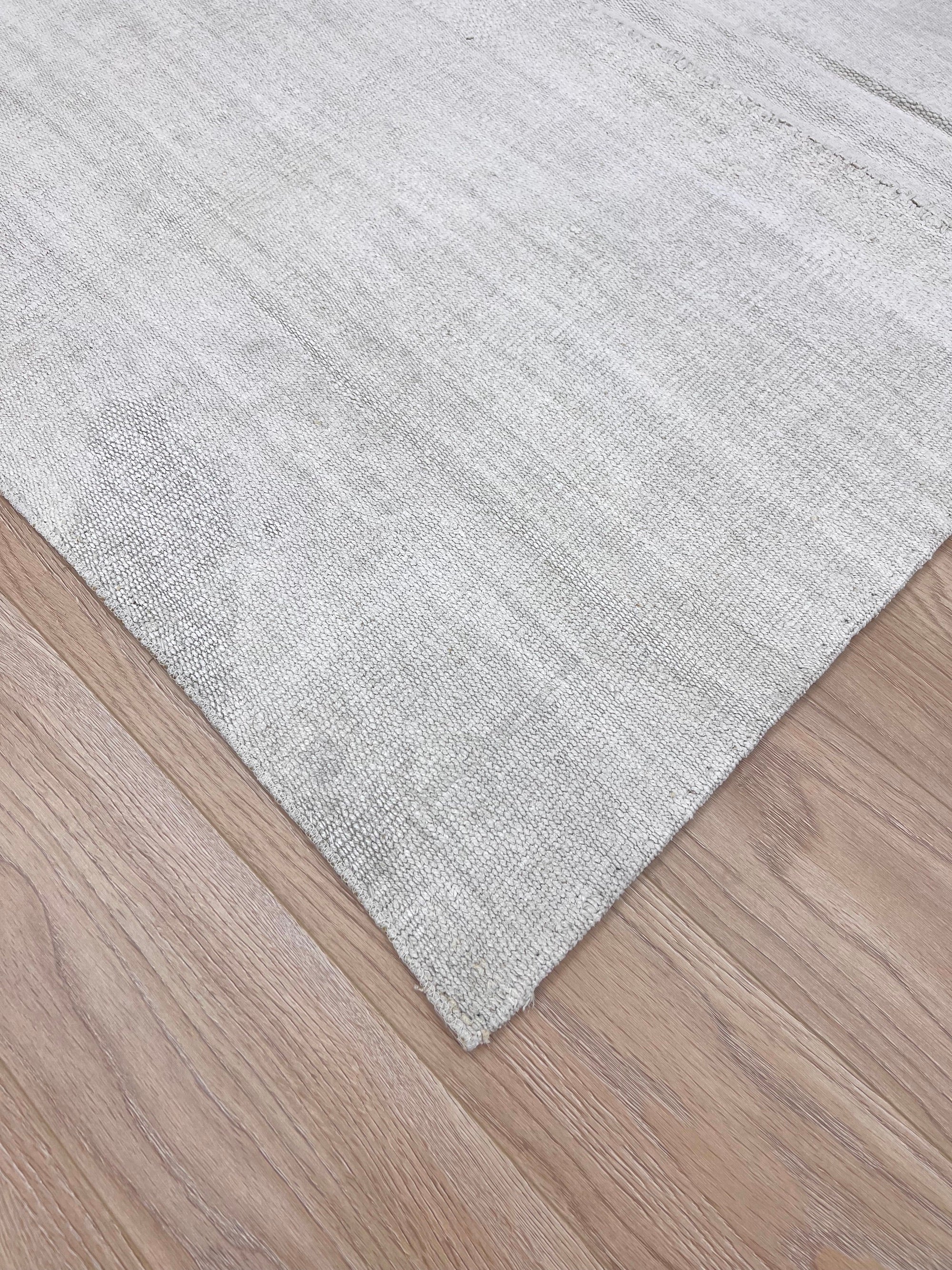 Zagir - White Hemp Rug - kudenrugs