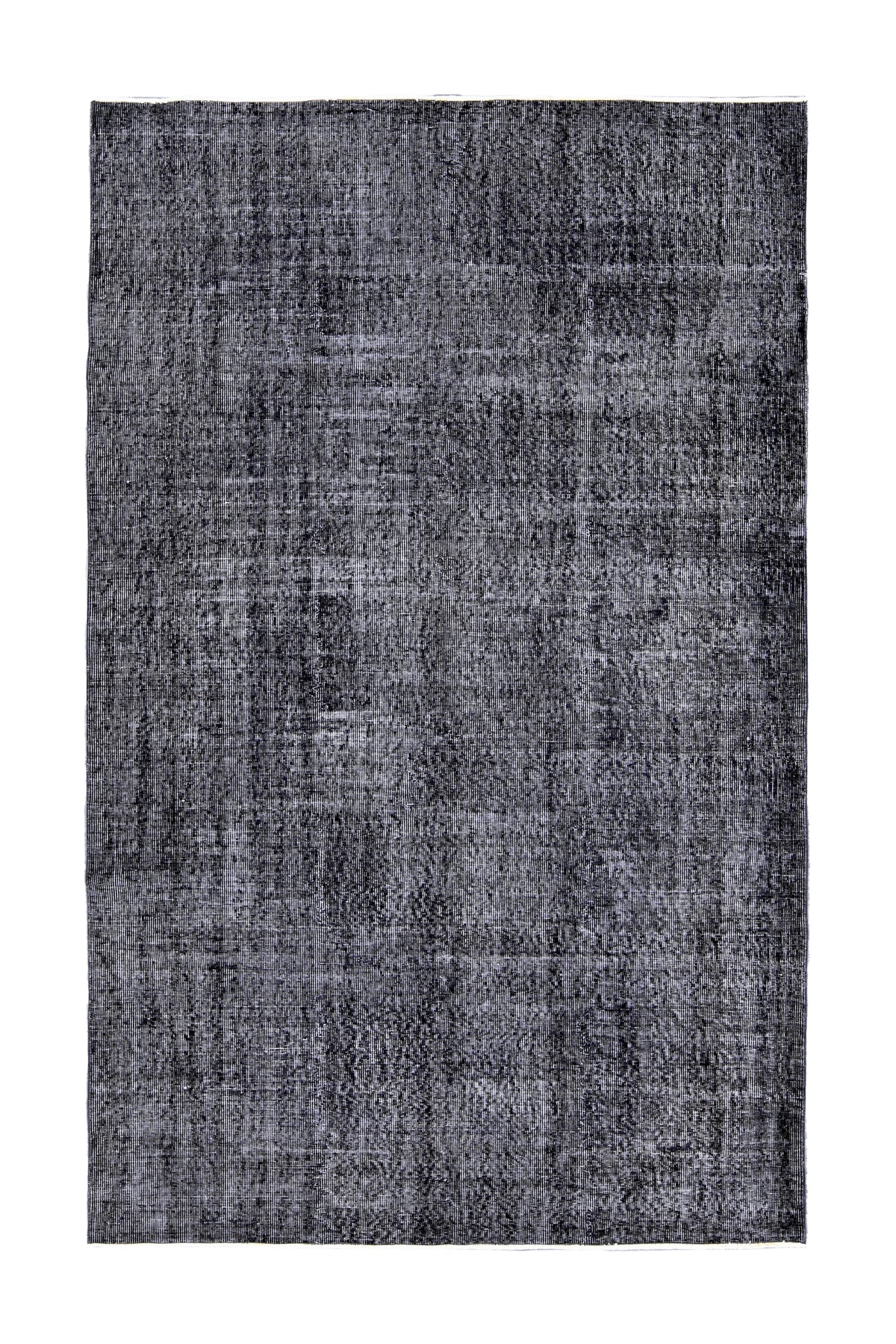 Mackenze - Vintage Black Overdyed Rug - kudenrugs