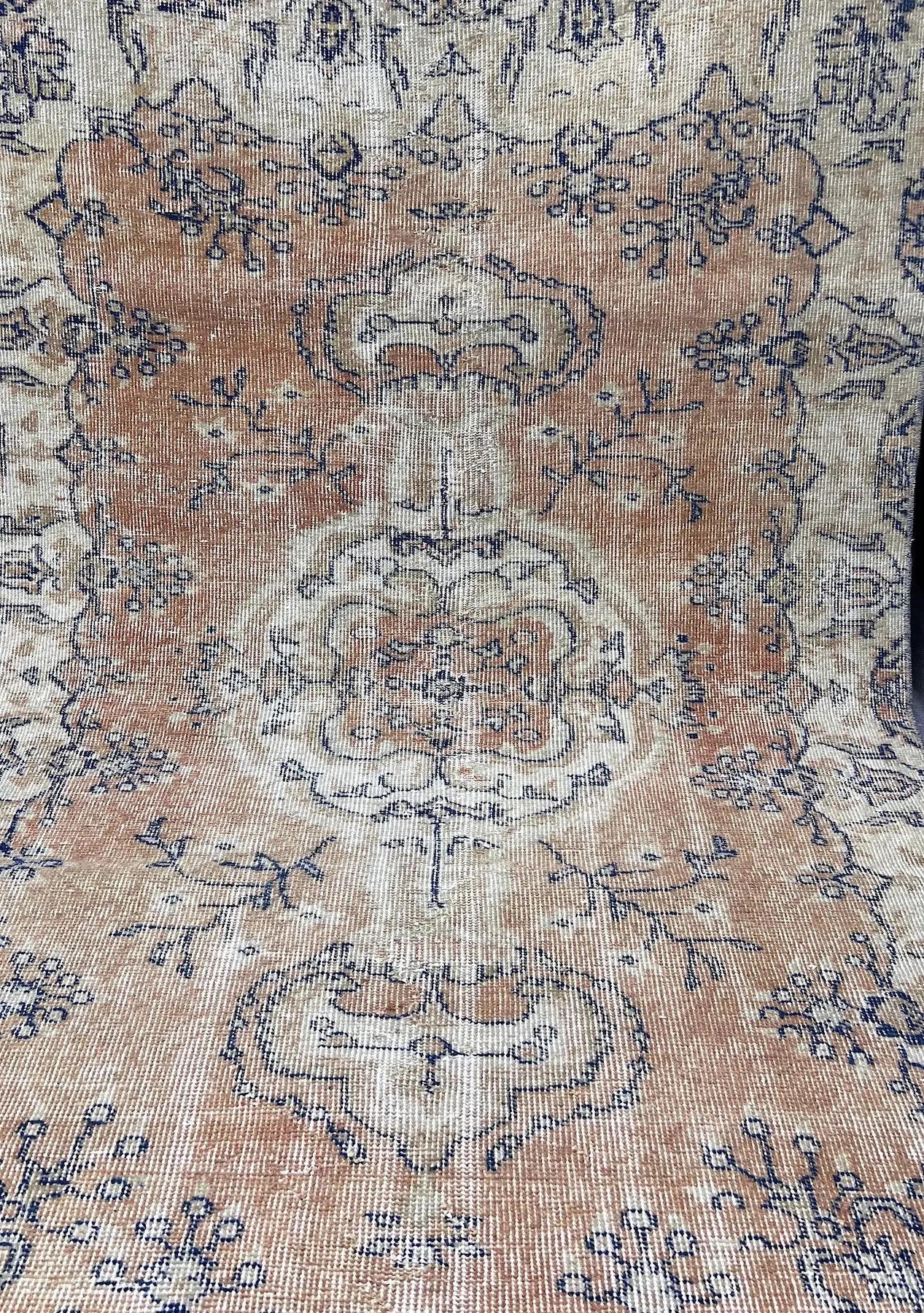 Aitana- Vintage Orange Antique Washed Rug - kudenrugs