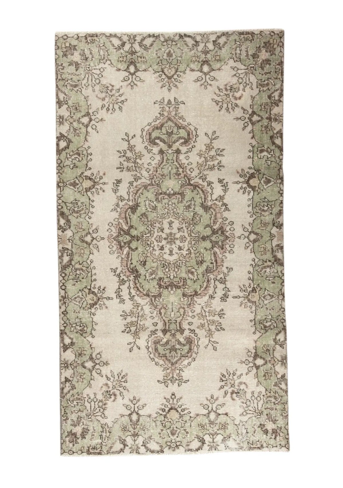 Alayah - Vintage Beige Antique Washed Rug - kudenrugs