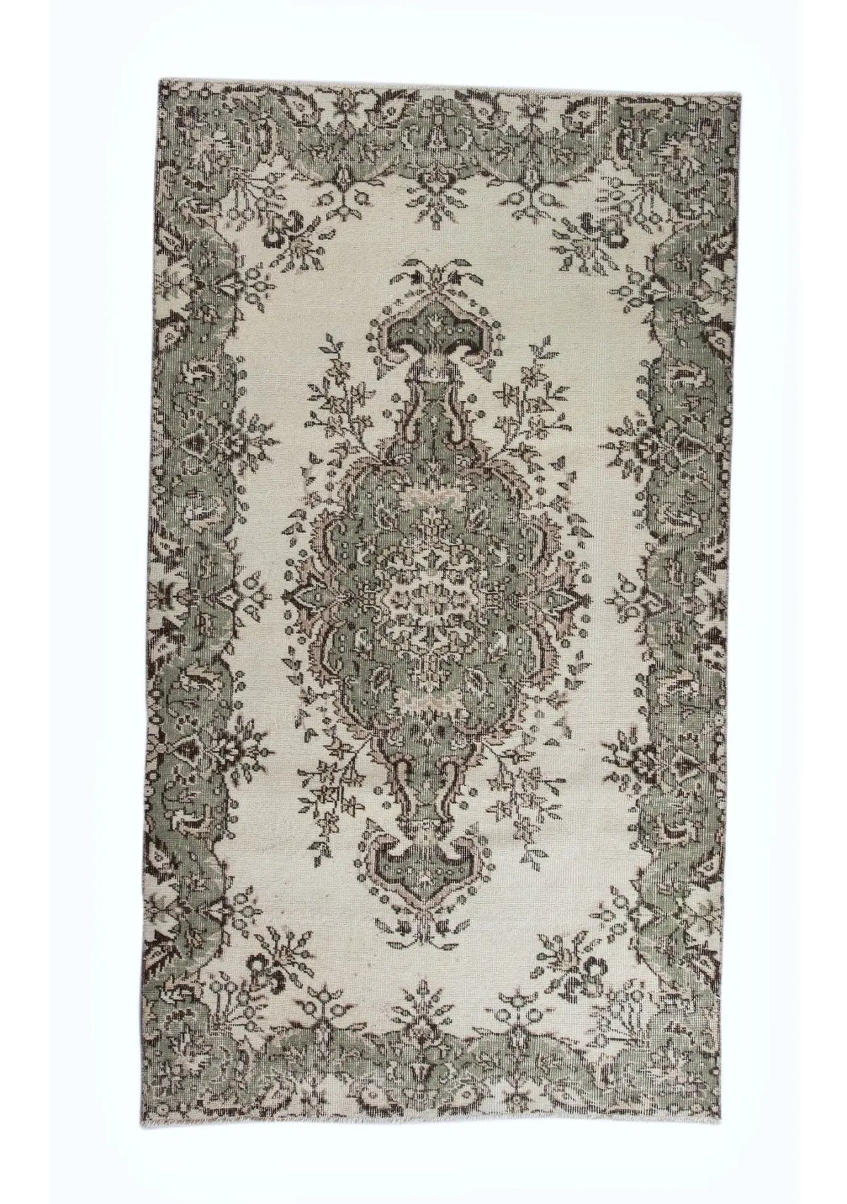 Alora - Vintage Beige Antique Washed Rug - kudenrugs