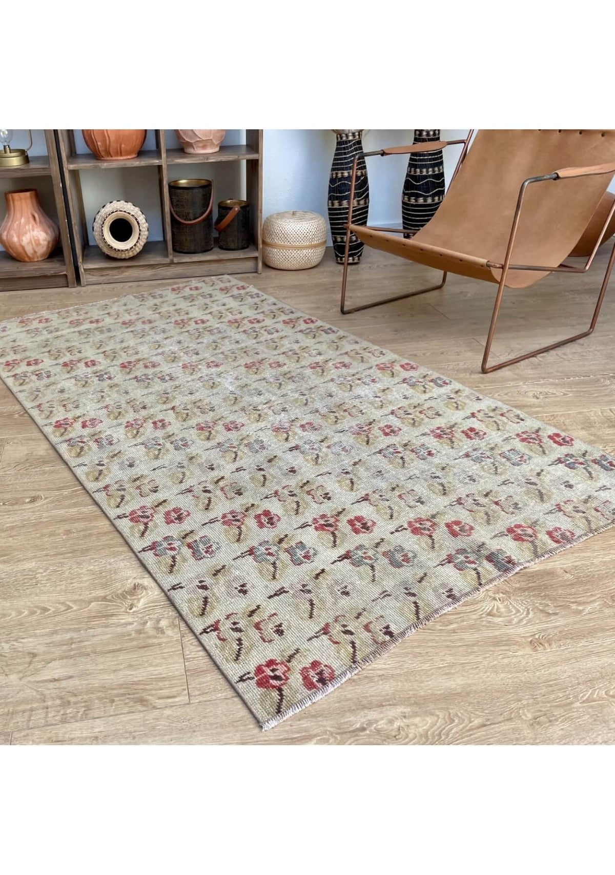 Angel - Vintage Antique Washed Rug - kudenrugs