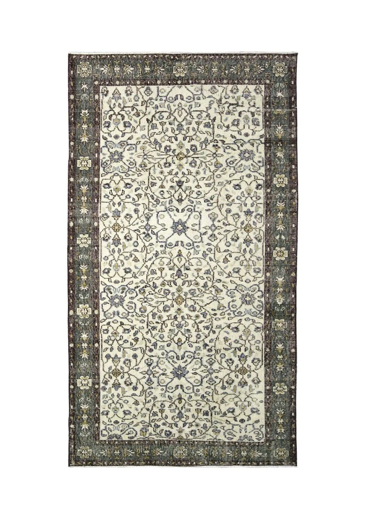 Arli - Vintage Beige Antique Washed Rug - kudenrugs