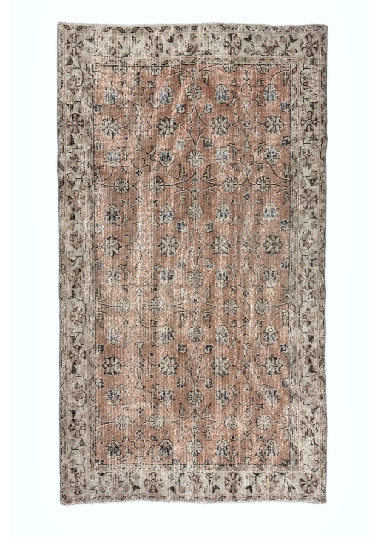 Astrid - Vintage Orange Antique Washed Rug - kudenrugs