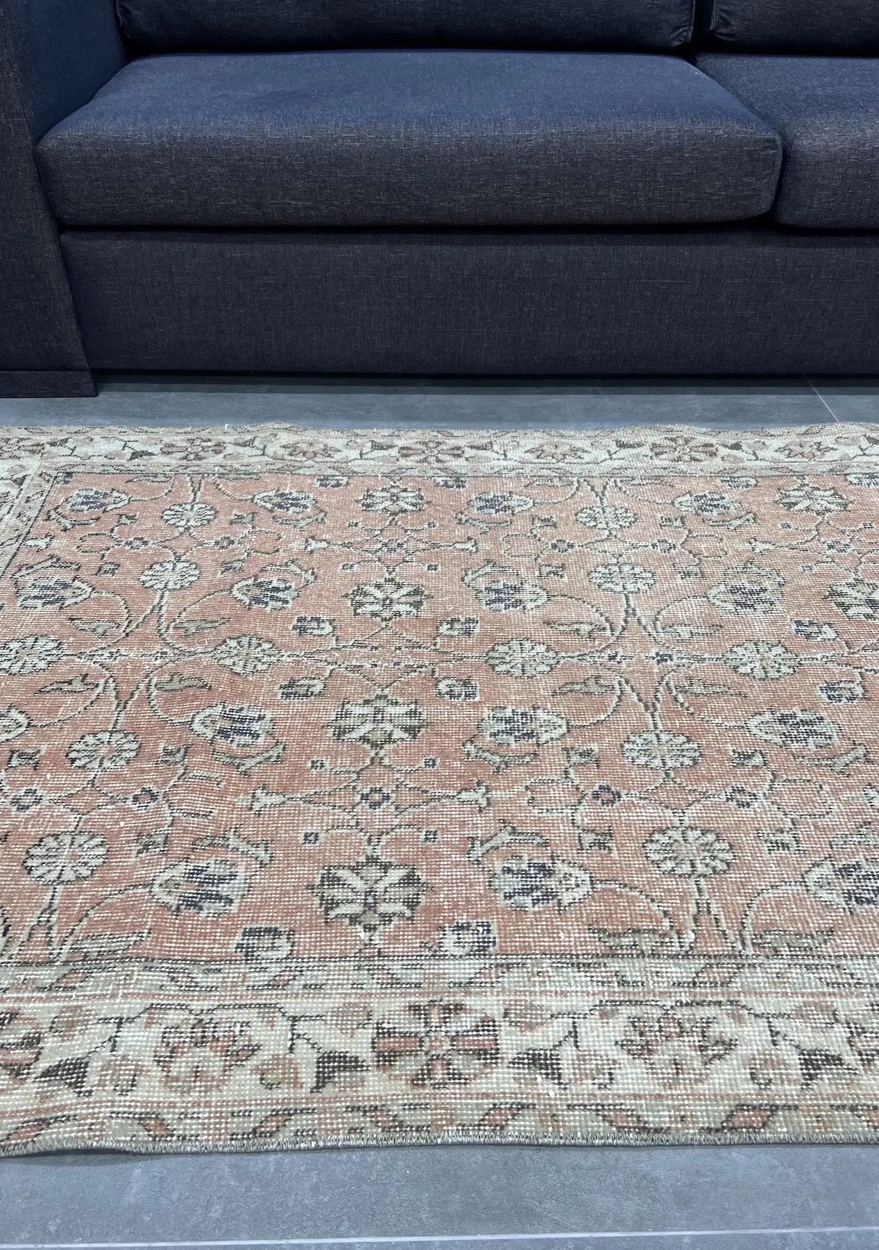 Astrid - Vintage Orange Antique Washed Rug - kudenrugs