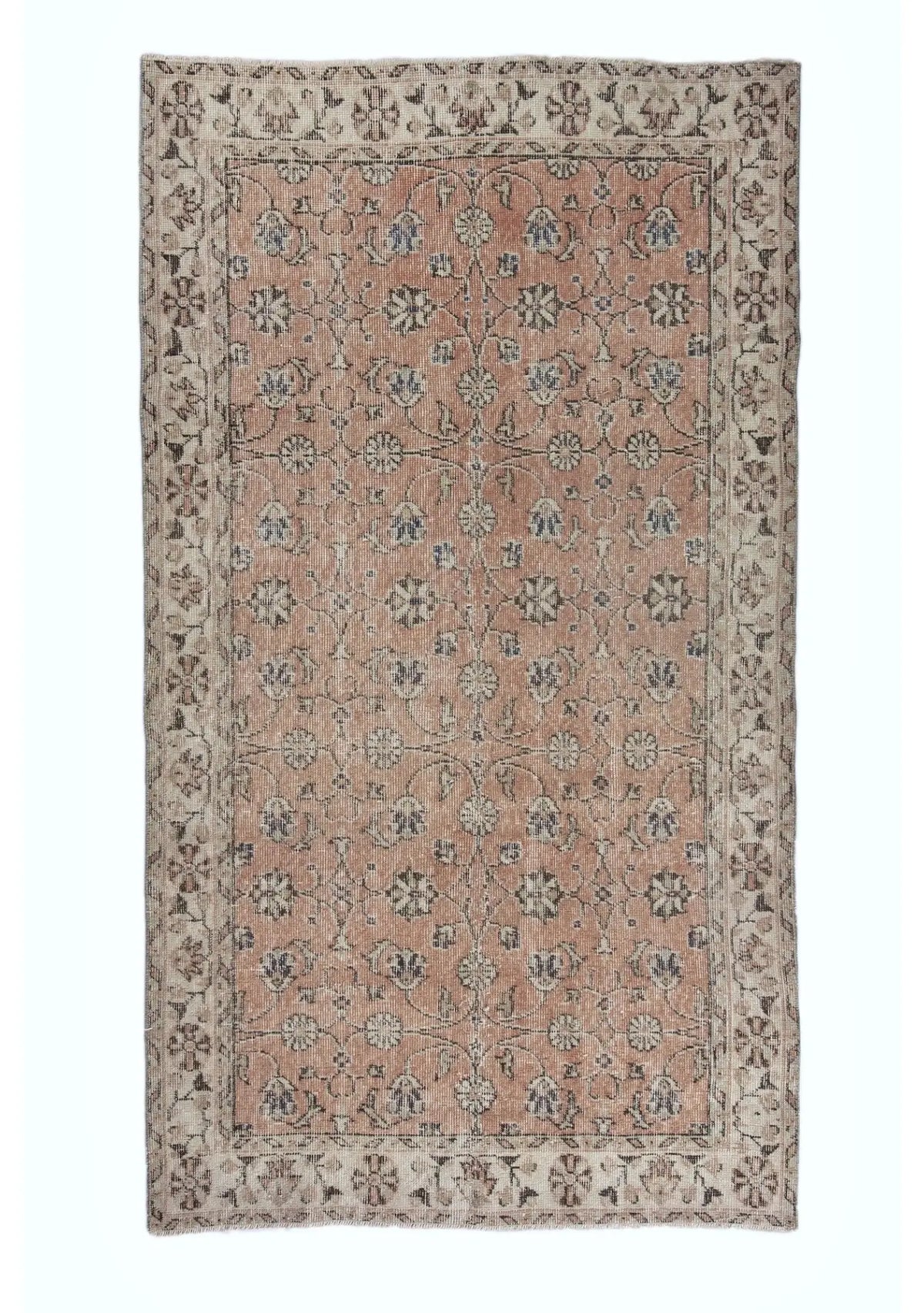 Astrid - Vintage Orange Antique Washed Rug - kudenrugs