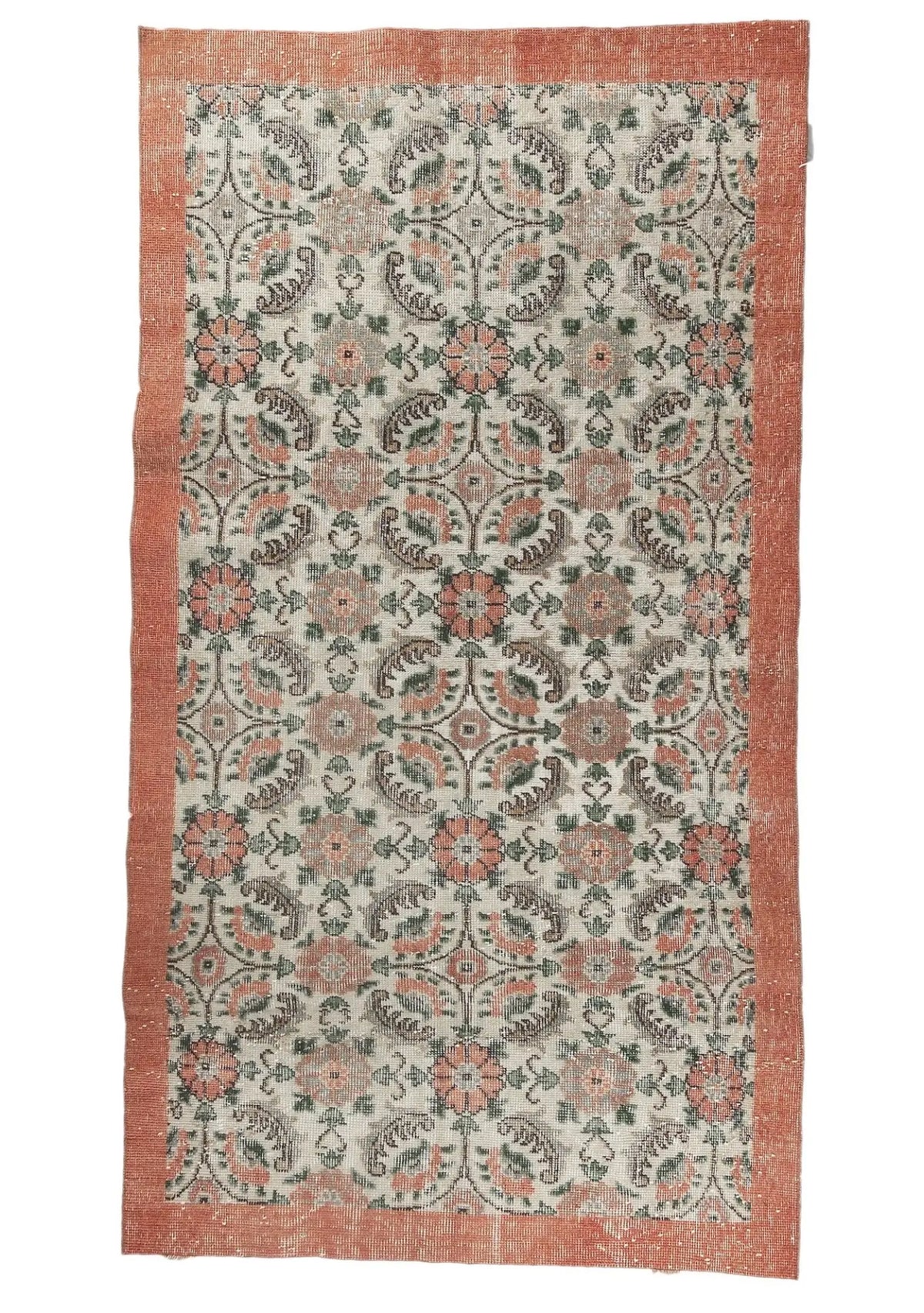 Azalea - Vintage Beige Antique Washed Rug - kudenrugs