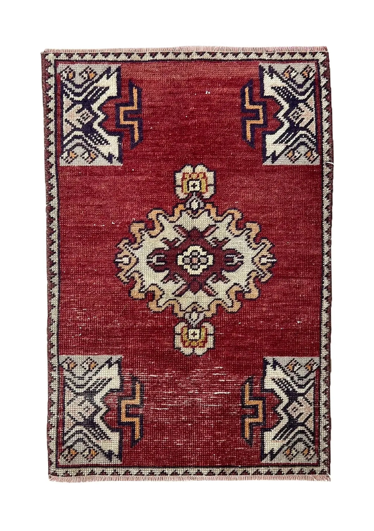 Dae - Vintage Mini Red Area Rug - kudenrugs