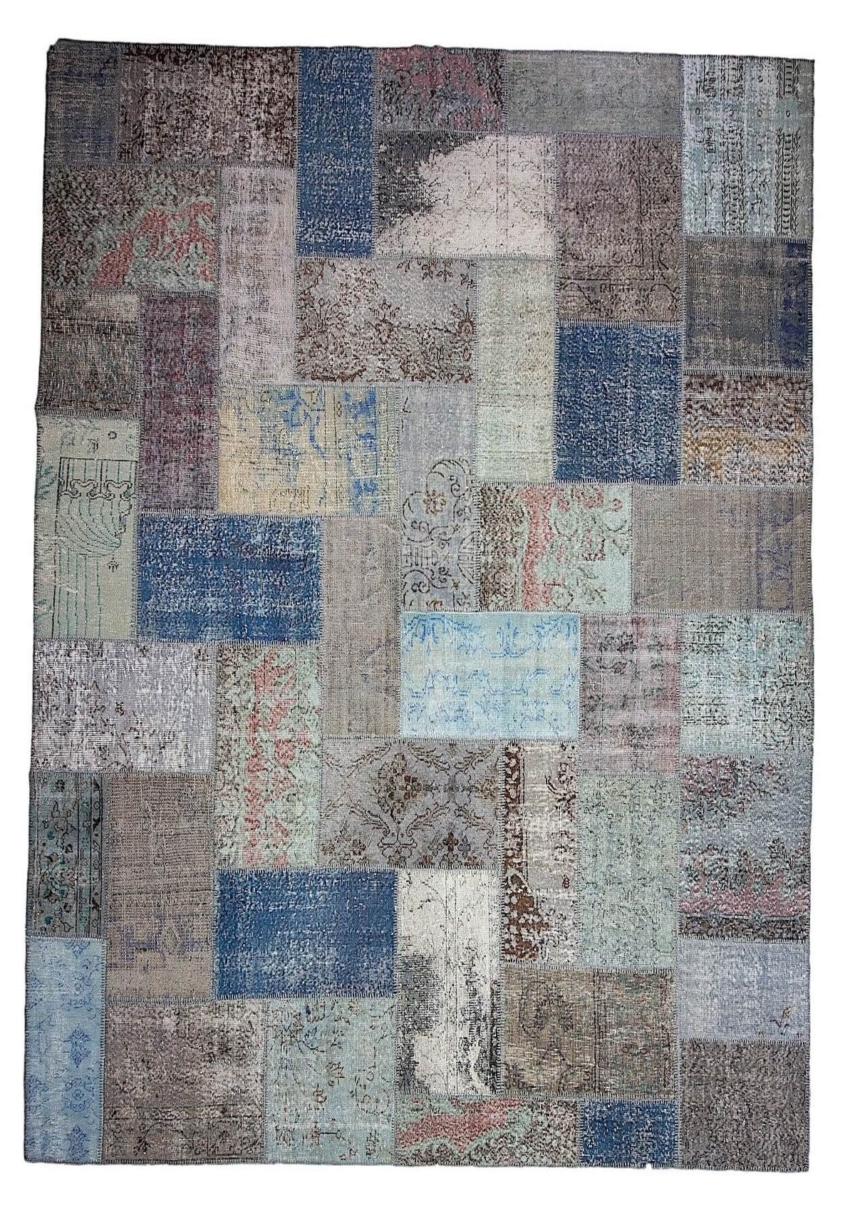 Daisy - Vintage Multi Color Patchwork Rug - kudenrugs