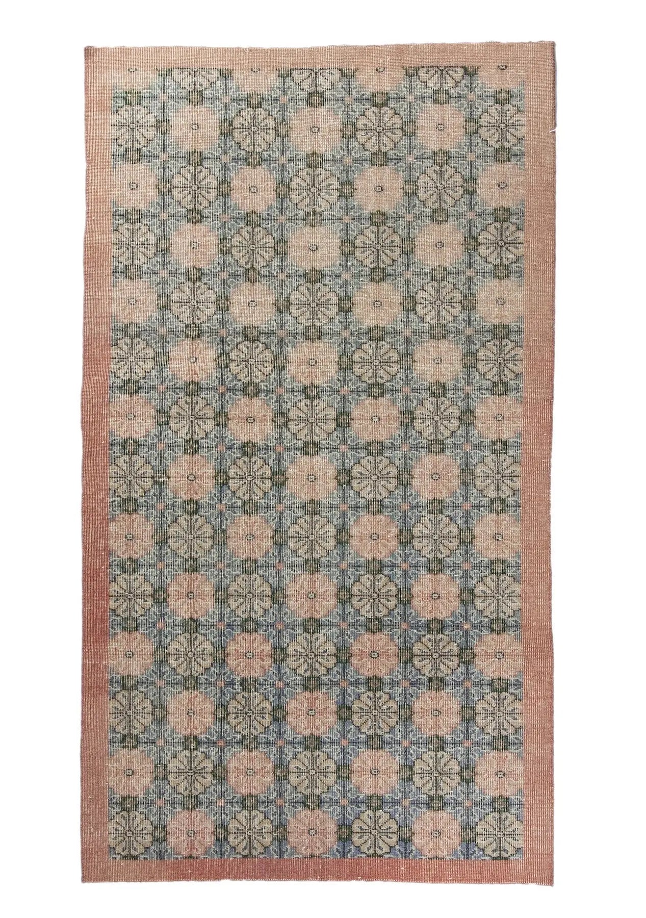 Daleyza - Vintage Blue Antique Washed Rug - kudenrugs