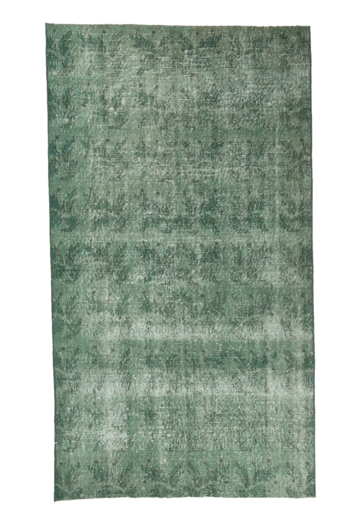 Deborah - Vintage Green Overdyed Rug - kudenrugs