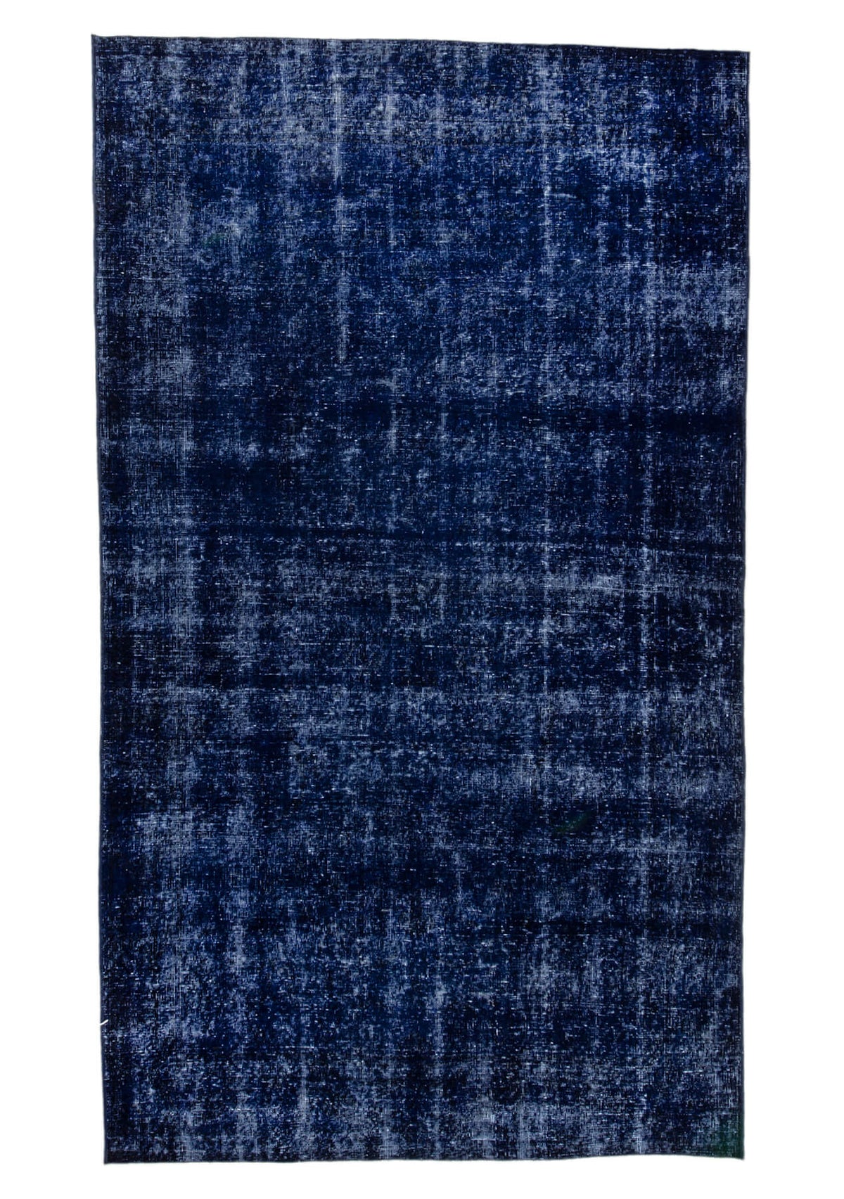 Denise - Vintage Navy Blue Overdyed Rug - kudenrugs