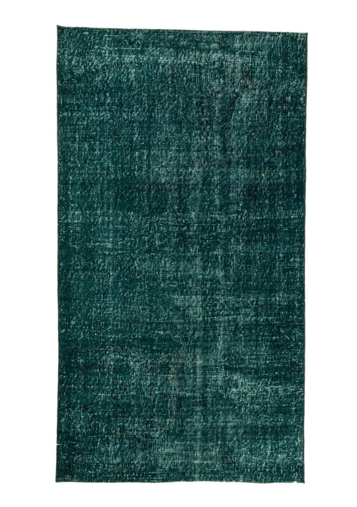 Donna - Vintage Green Overdyed Rug - kudenrugs