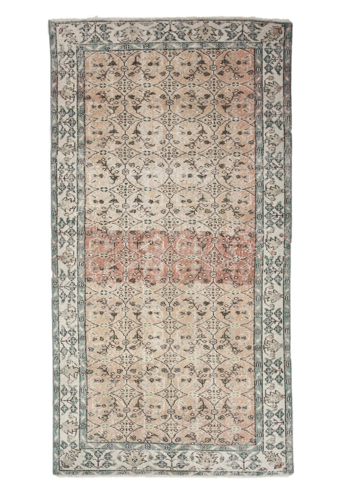 Eila - Vintage Orange Antique Washed Rug - kudenrugs