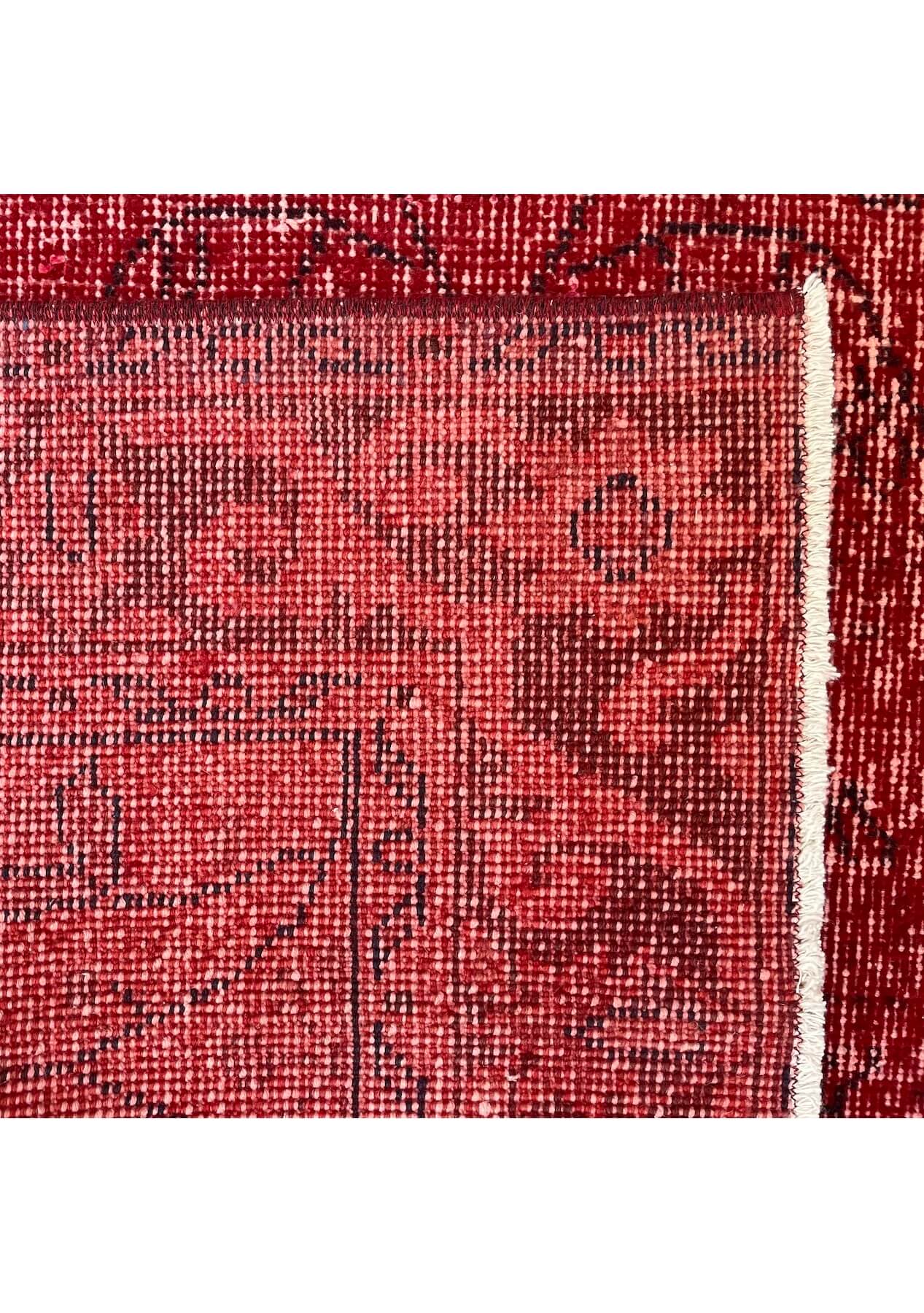 Elle - Vintage Red Overdyed Rug - kudenrugs
