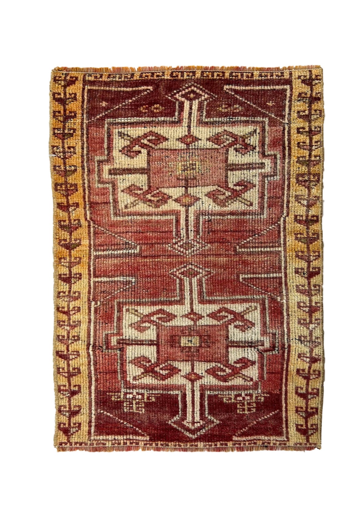Elliana - Vintage Mini Red Area Rug - kudenrugs