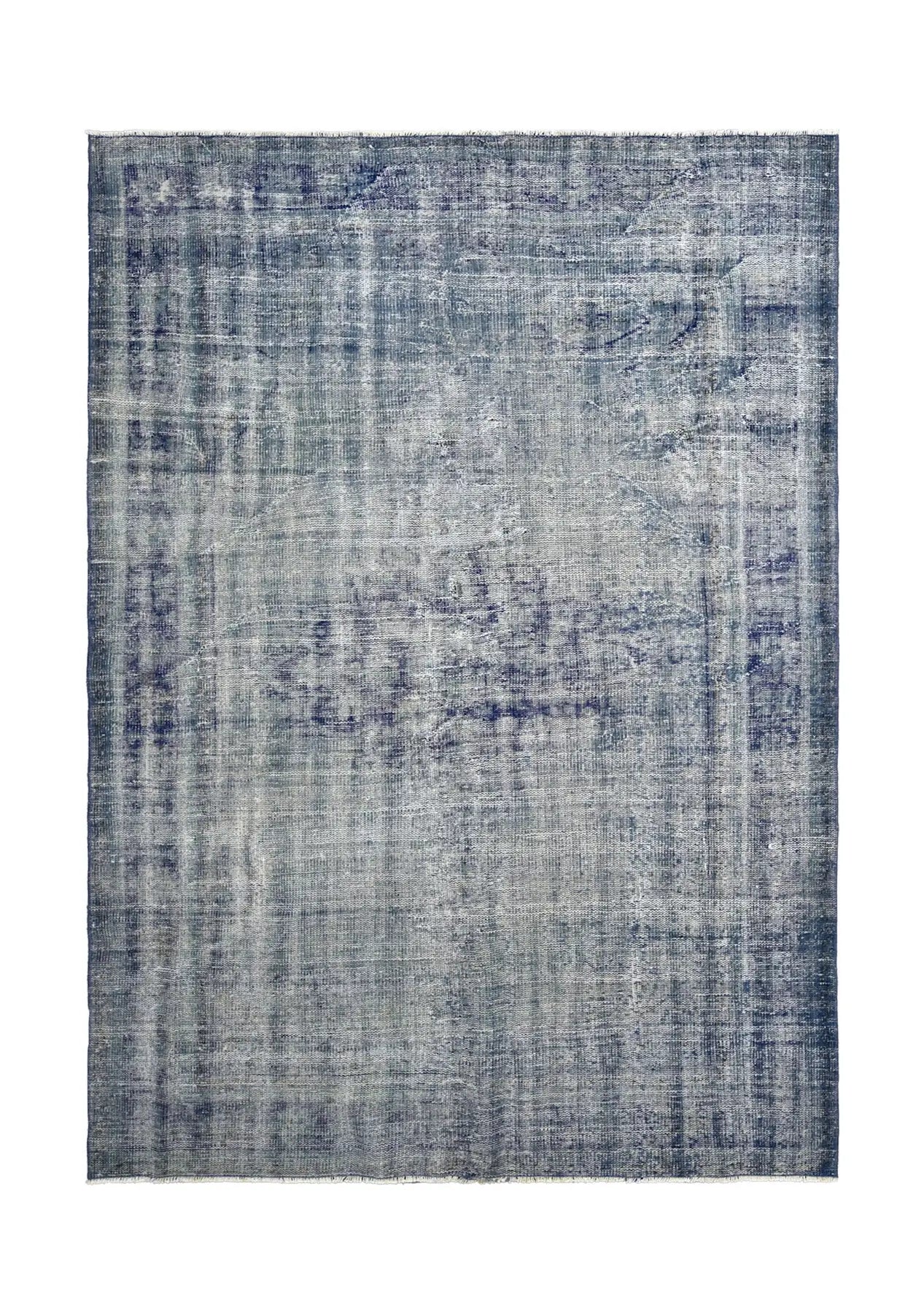 Ellianna - Vintage Blue Overdyed Rug - kudenrugs