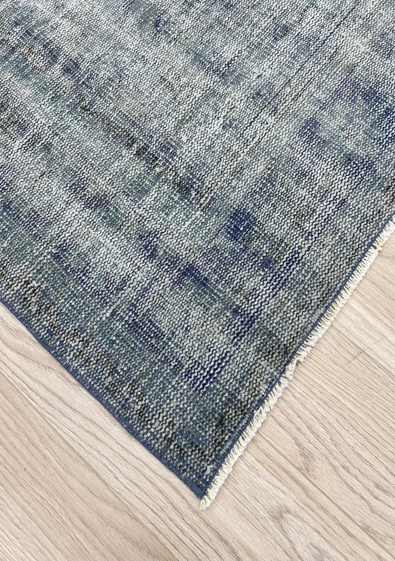 Ellianna - Vintage Blue Overdyed Rug - kudenrugs