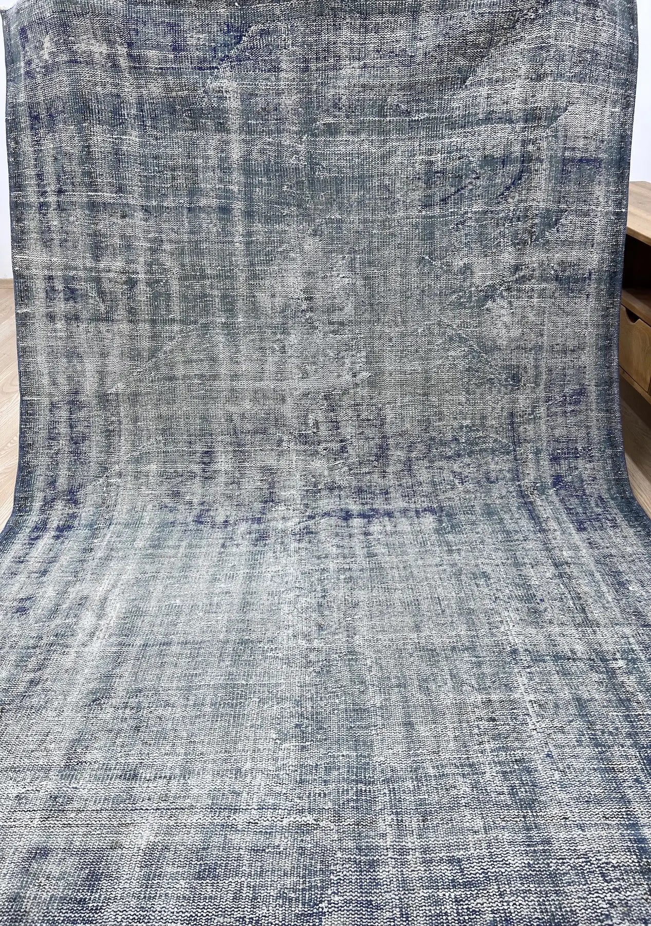 Ellianna - Vintage Blue Overdyed Rug - kudenrugs