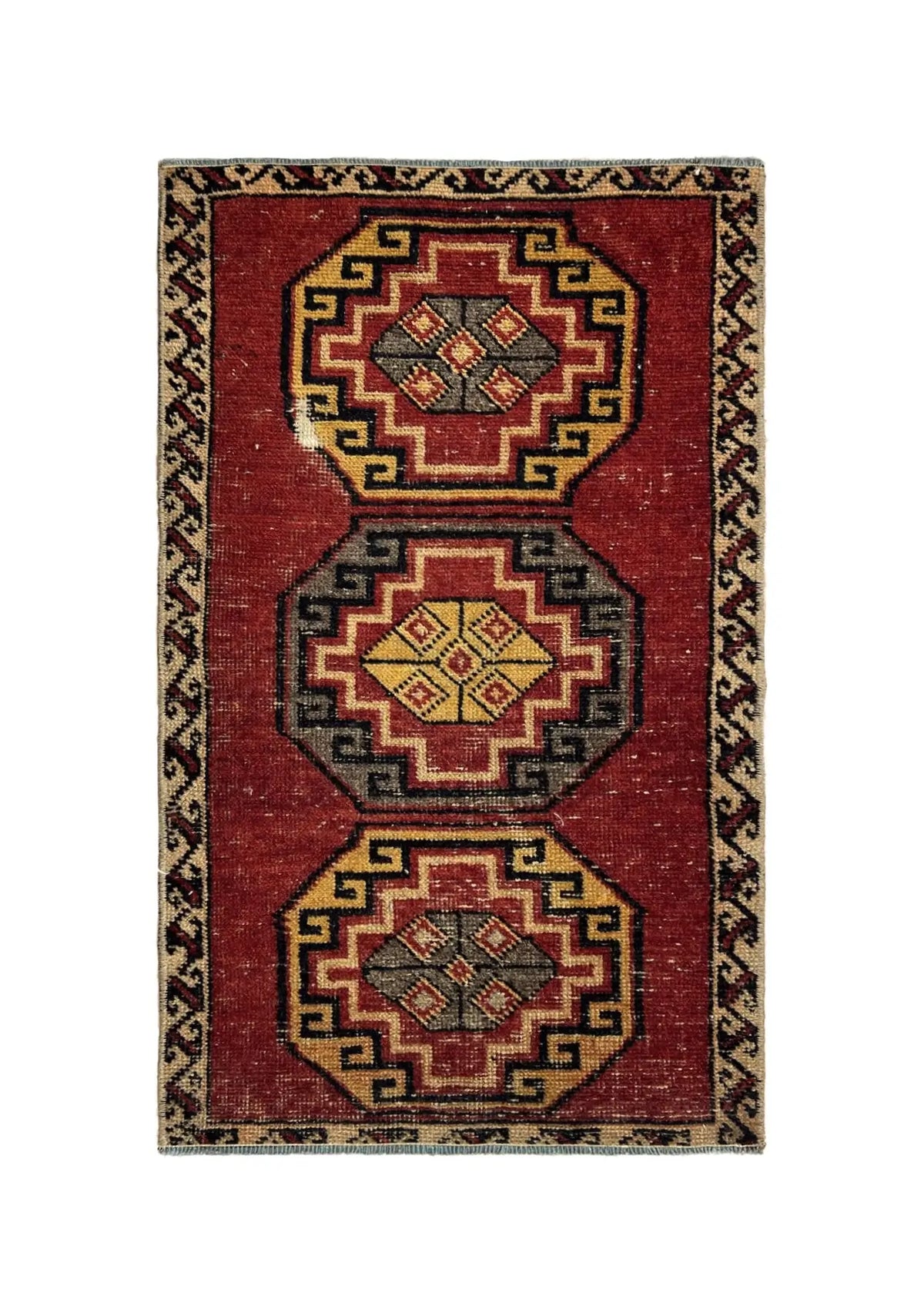 Ellitia - Vintage Mini Red Area Rug - kudenrugs