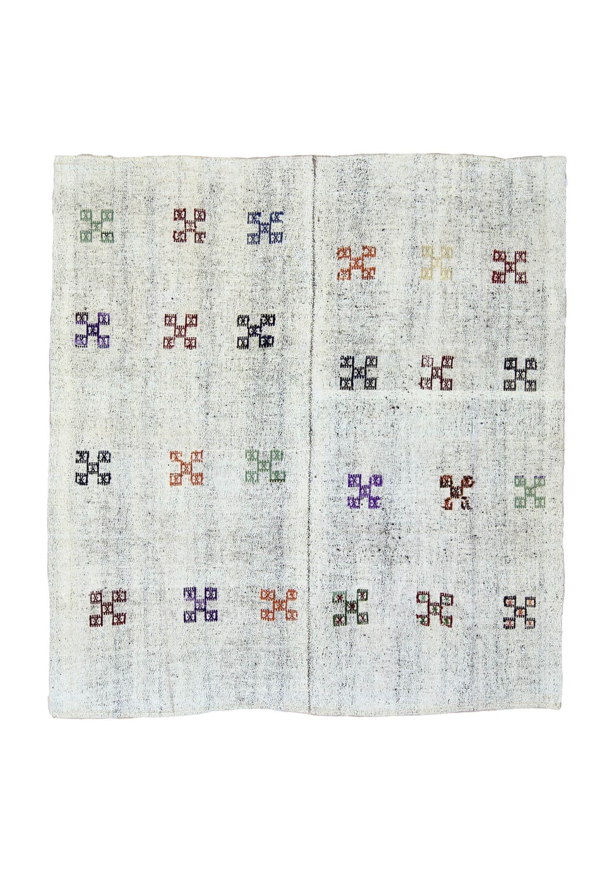 Elyse - White Cotton Rug - kudenrugs