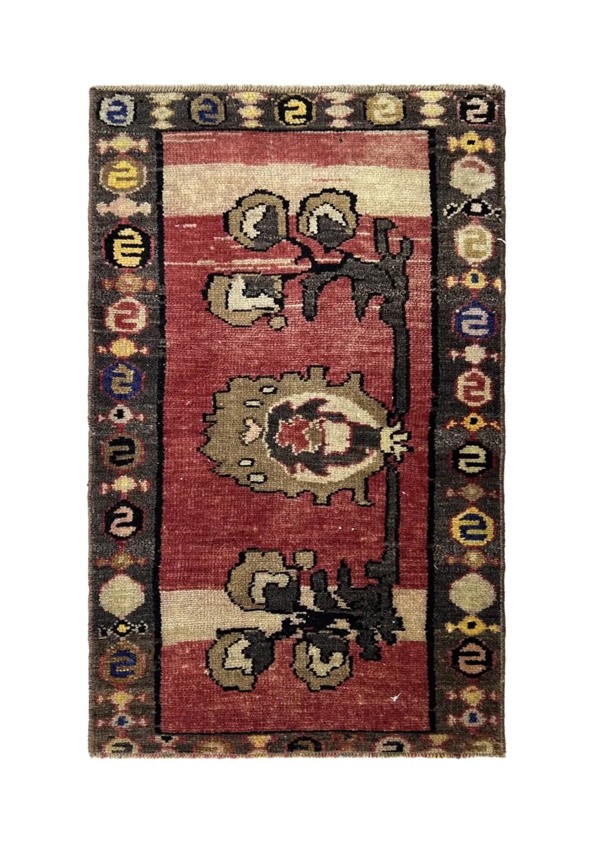 Esmiralda - Vintage Mini Red Area Rug - kudenrugs