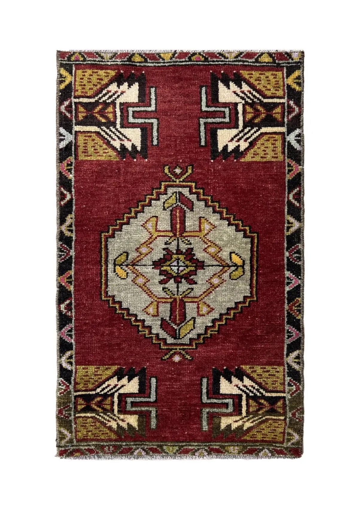 Esparanza - Vintage Mini Red Area Rug - kudenrugs