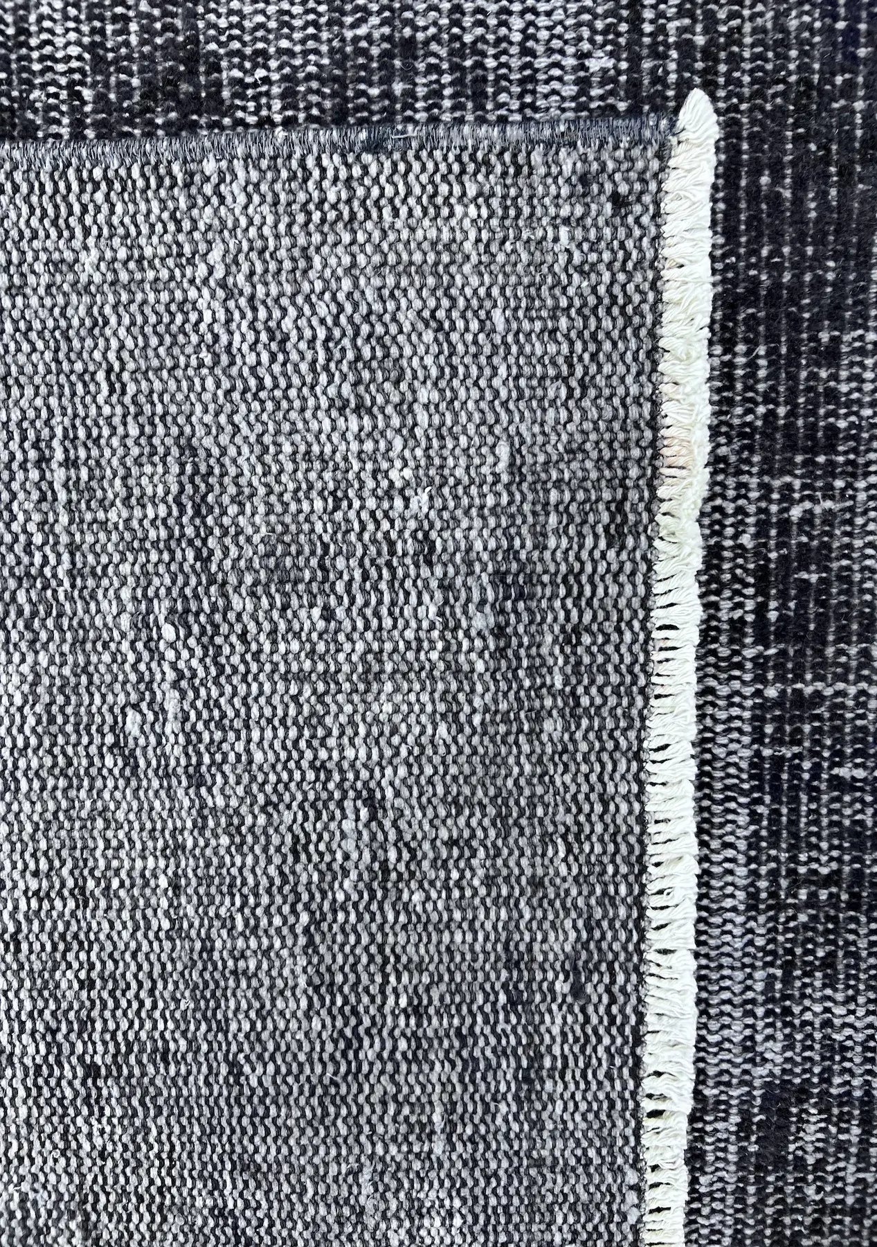 Estella - Vintage Black Overdyed Rug - kudenrugs