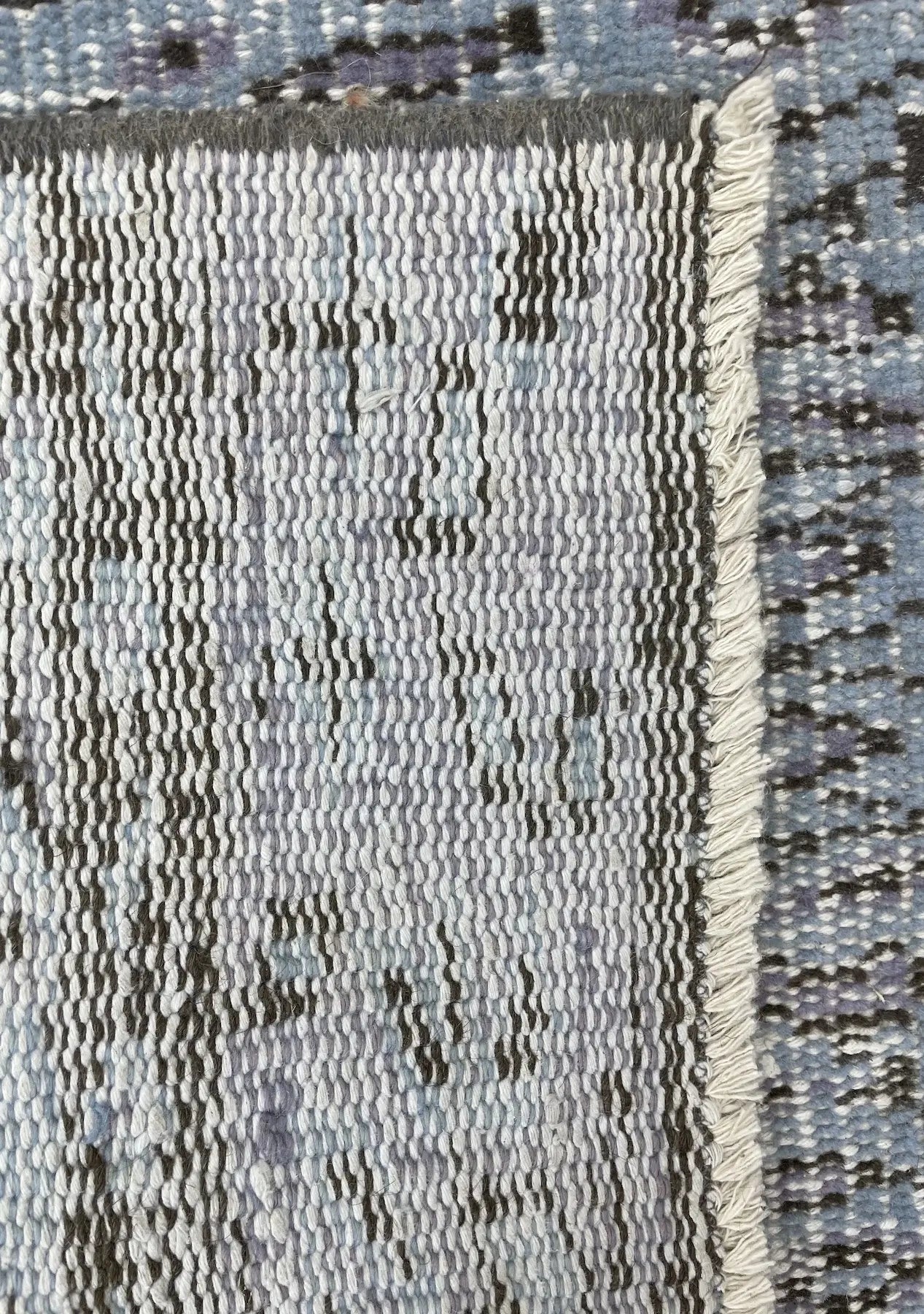 Everlee - Vintage Blue Overdyed Rug - kudenrugs