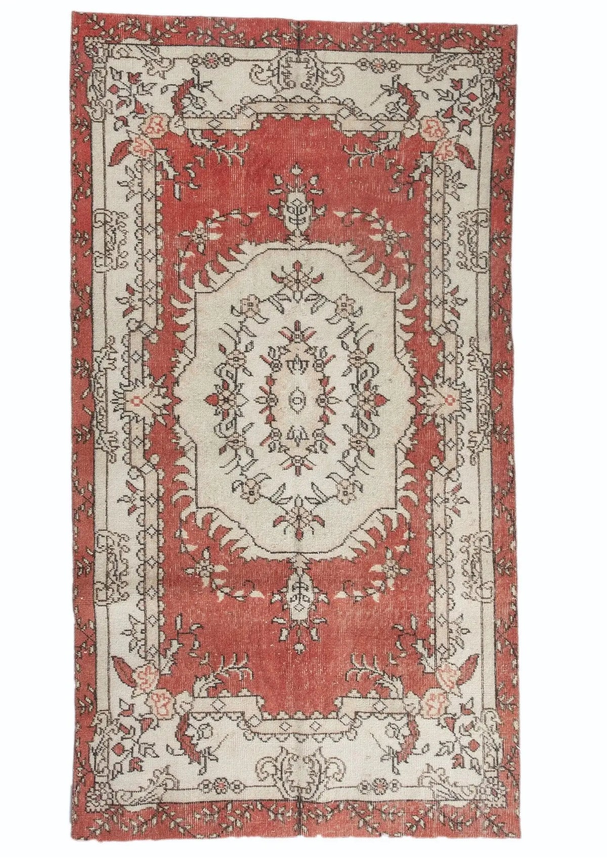 Felicity - Vintage Red Antique Washed Rug - kudenrugs
