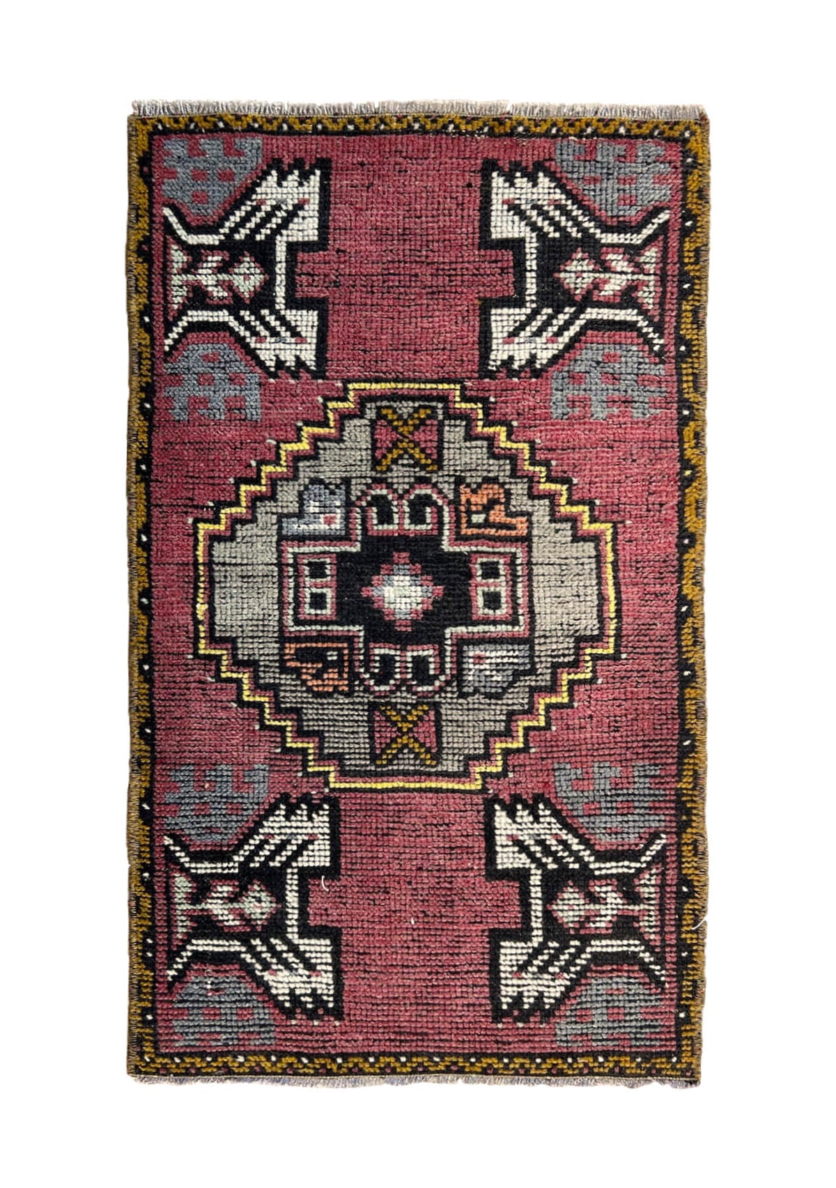 Giavanna - Vintage Mini Pink Area Rug - kudenrugs