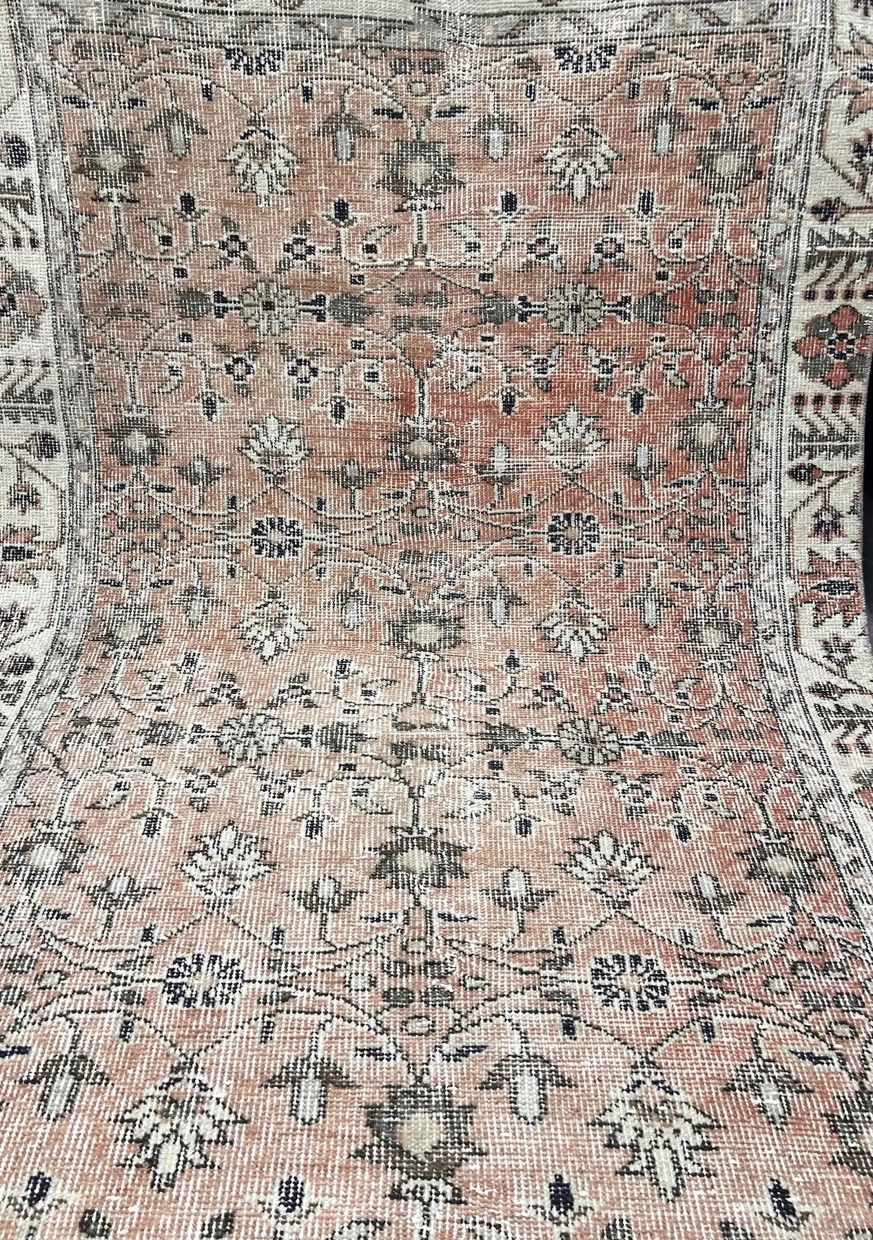 Harlow - Vintage Orange Antique Washed Rug - kudenrugs