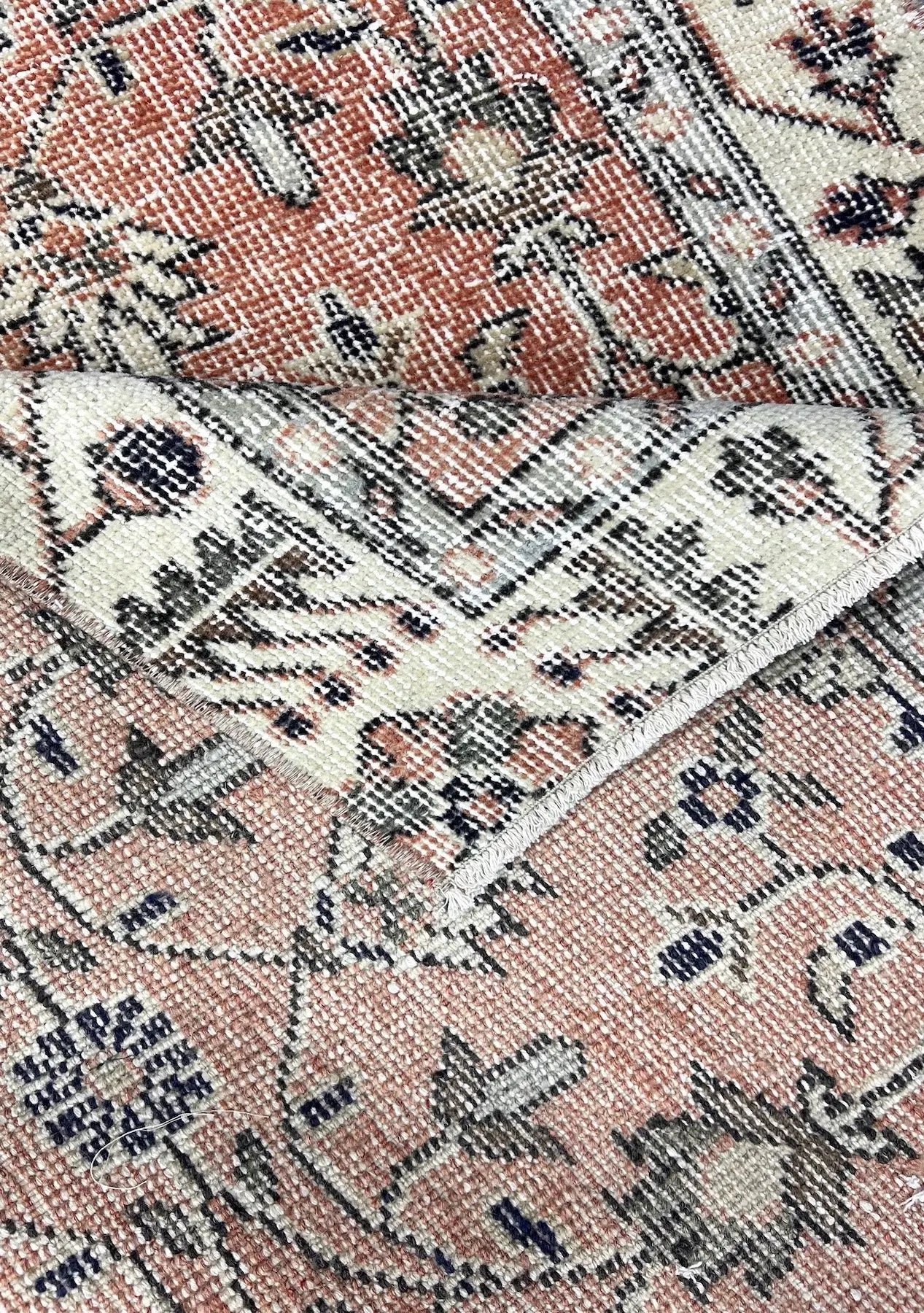 Harlow - Vintage Orange Antique Washed Rug - kudenrugs