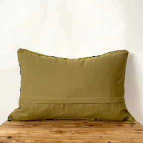 Daelen - Olive Green Hemp Pillow Cover - kudenrugs