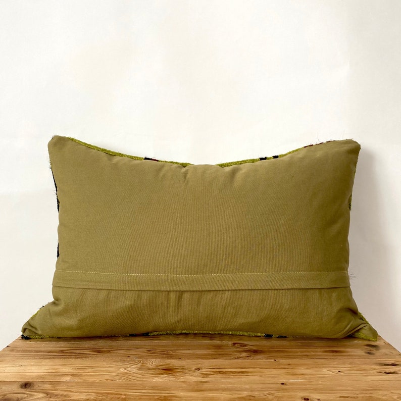 Gemmina - Olive Green Hemp Pillow Cover - kudenrugs