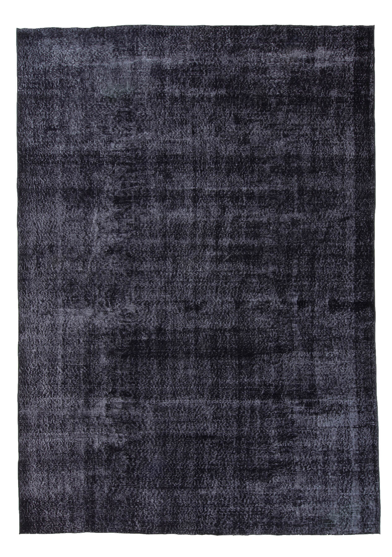 Jayden - Vintage Black Overdyed Rug - kudenrugs