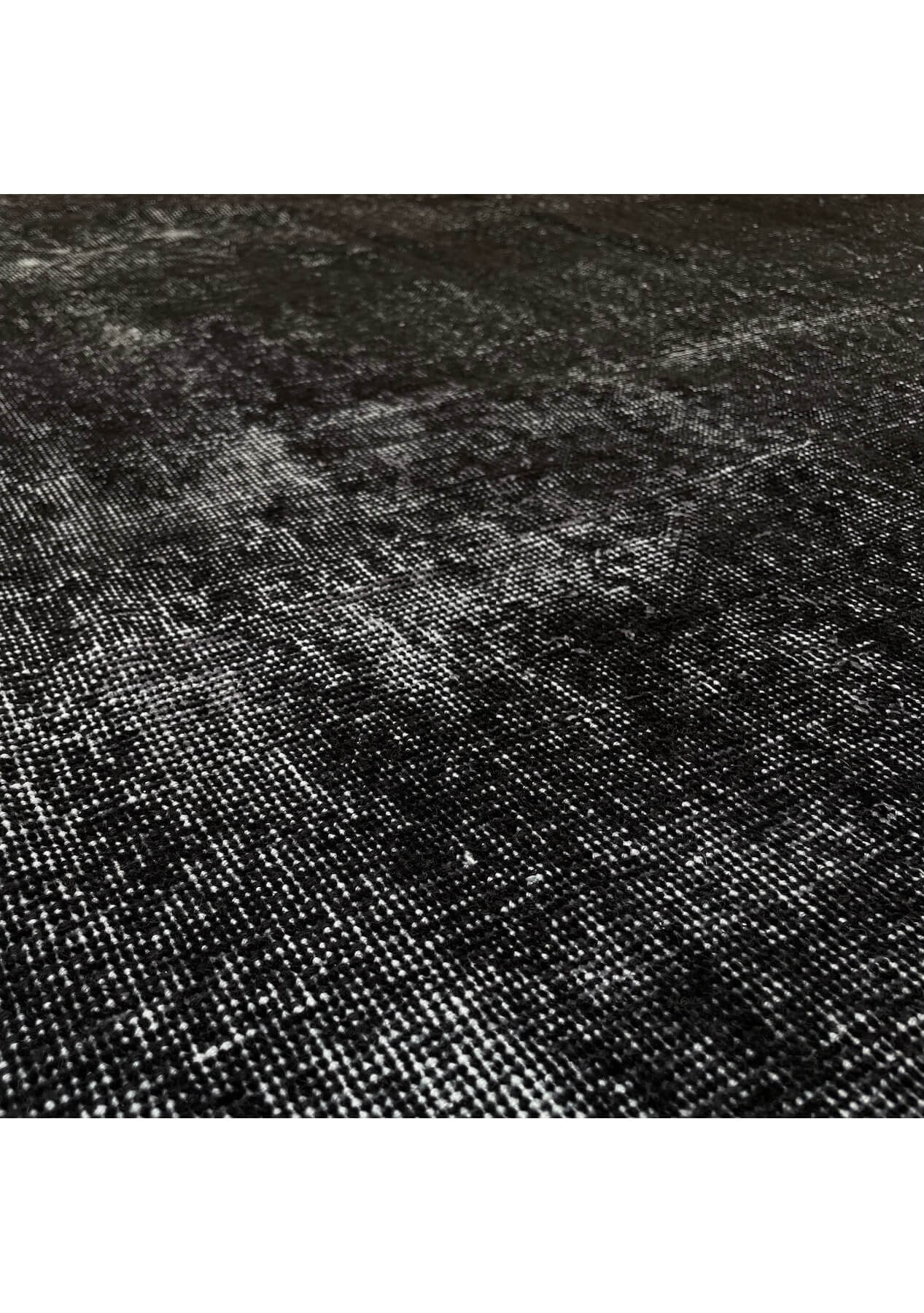 Jayden - Vintage Black Overdyed Rug - kudenrugs