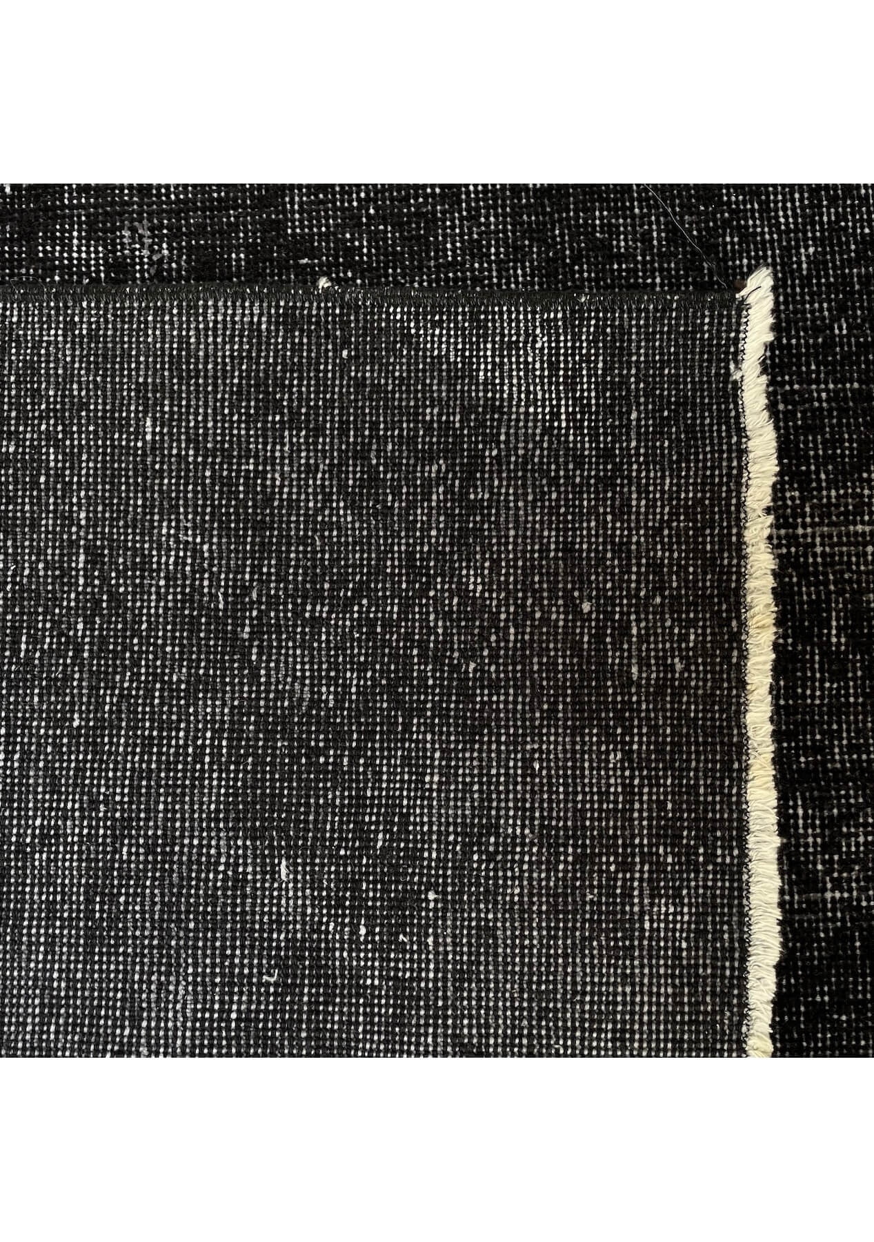 Jayden - Vintage Black Overdyed Rug - kudenrugs